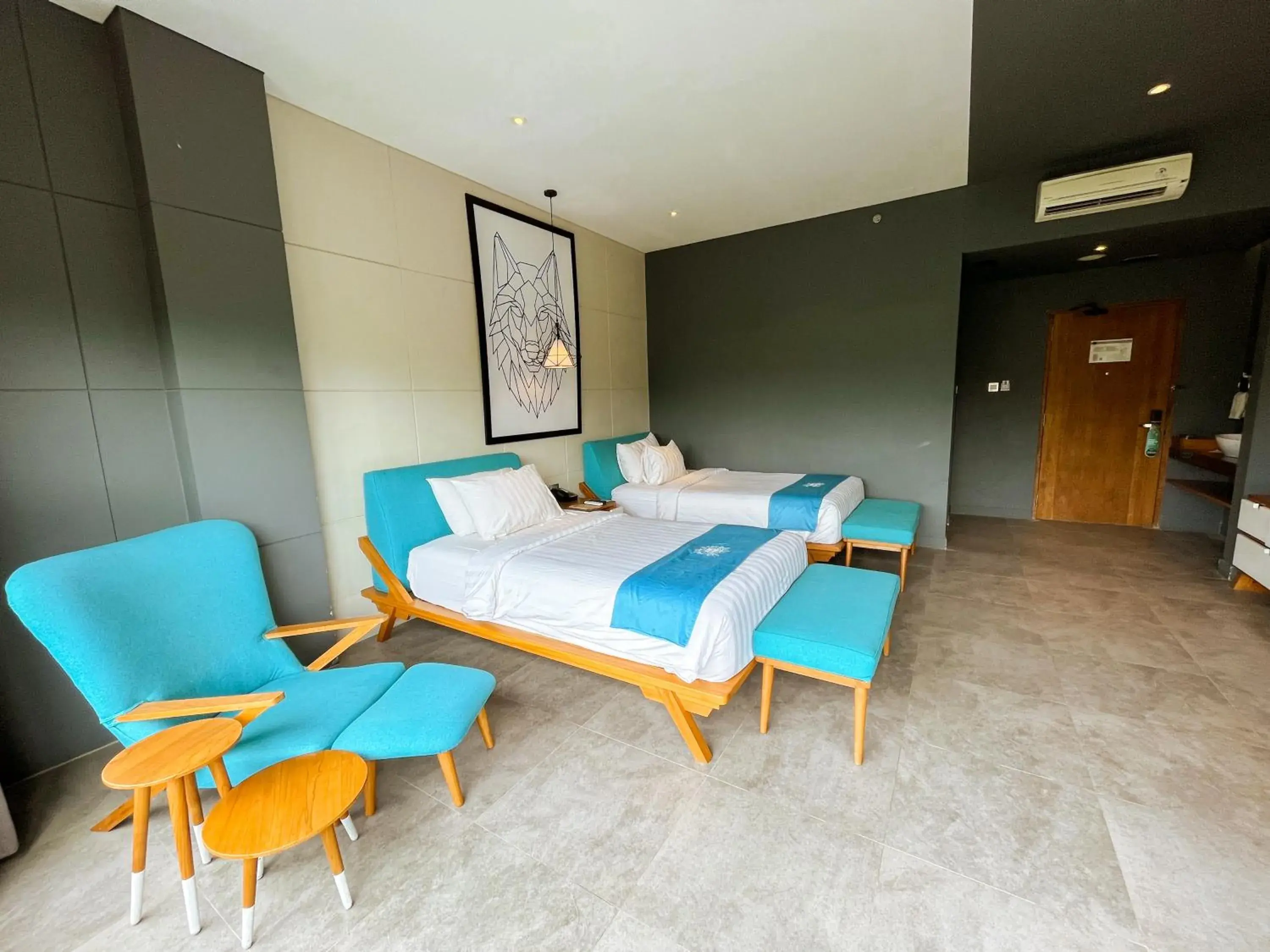 Deluxe Twin Mountain View in Hotel Dafam Wonosobo Deluxe Twin Mountain View in Hotel Dafam Wonosobo