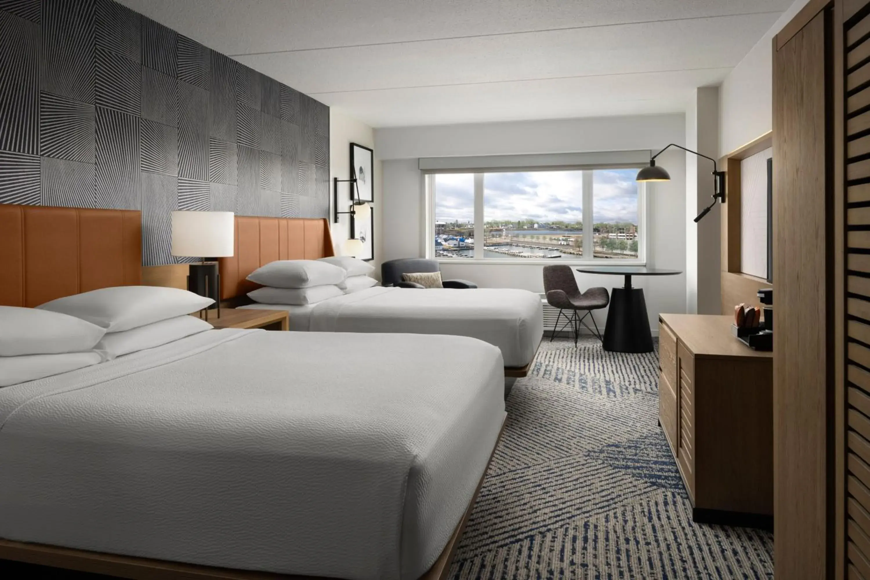 Guest room, 2 Queen, Marina view in Sheraton Erie Bayfront Hotel Guest room, 2 Queen, Marina view in Sheraton Erie Bayfront Hotel