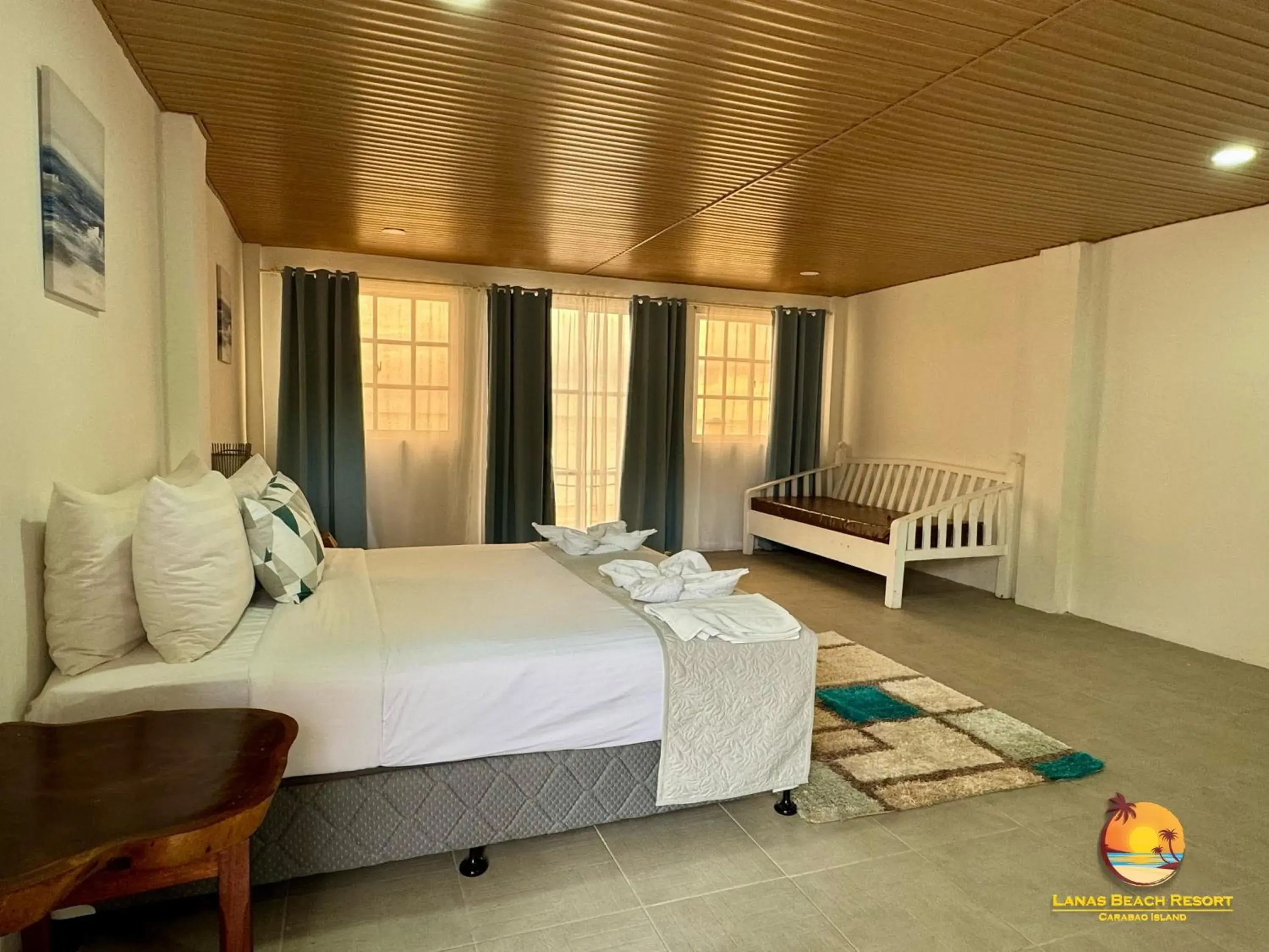 Deluxe Double Room with Sea View in Lanas Beach Resort Carabao Island Deluxe Double Room with Sea View in Lanas Beach Resort Carabao Island