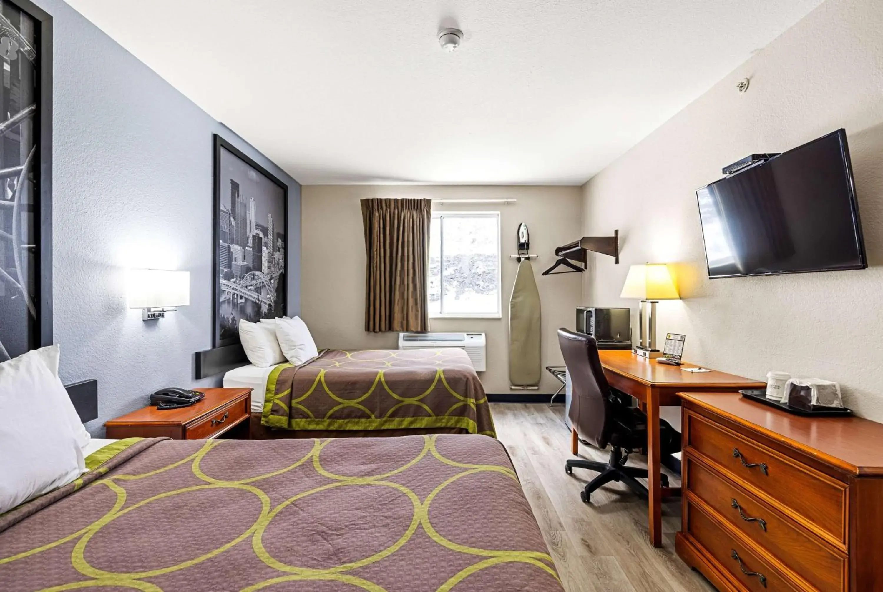 Room with Two Double Beds - Non-Smoking in Super 8 by Wyndham Pittsburgh/Monroeville Room with Two Double Beds - Non-Smoking in Super 8 by Wyndham Pittsburgh/Monroeville