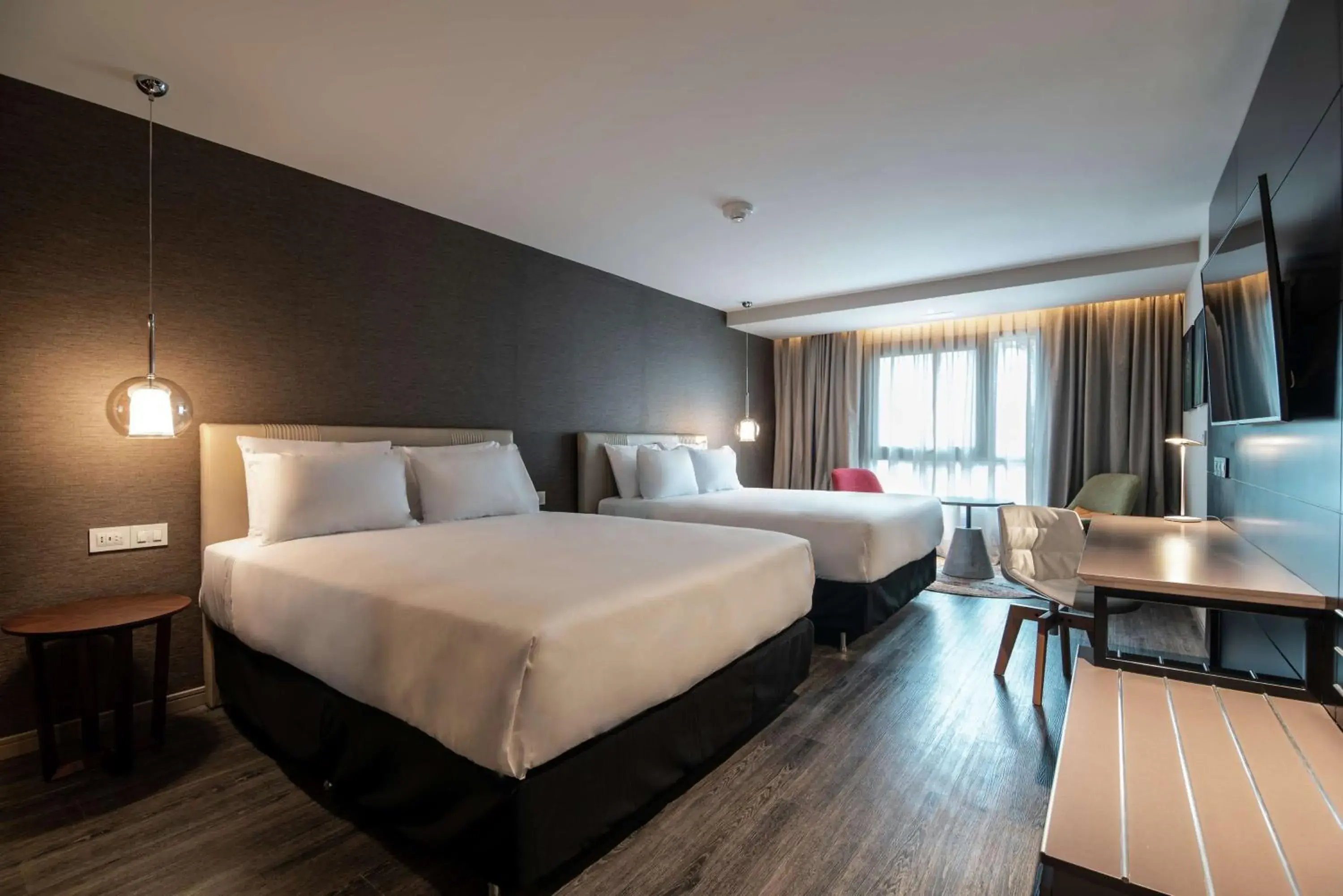 Deluxe Queen Room with Two Queen Beds and River View in Soro Montevideo, Curio Collection By Hilton Deluxe Queen Room with Two Queen Beds and River View in Soro Montevideo, Curio Collection By Hilton