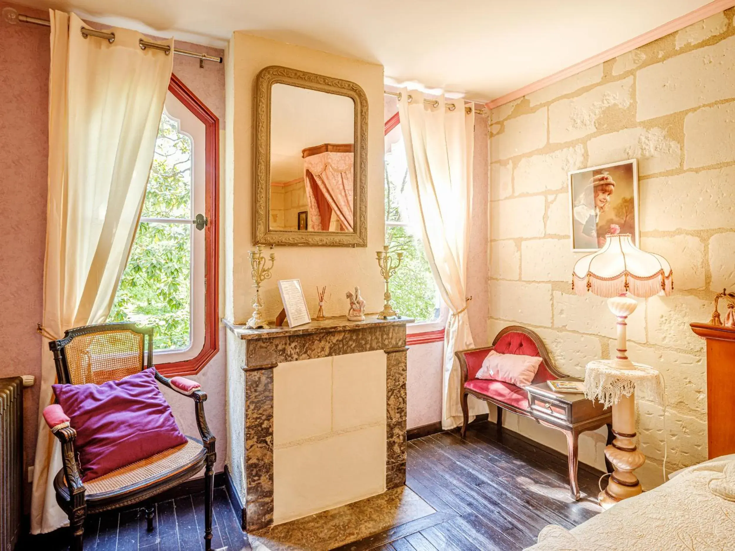 Double Room with Pool View in Clos du Bois Brard B&B Double Room with Pool View in Clos du Bois Brard B&B