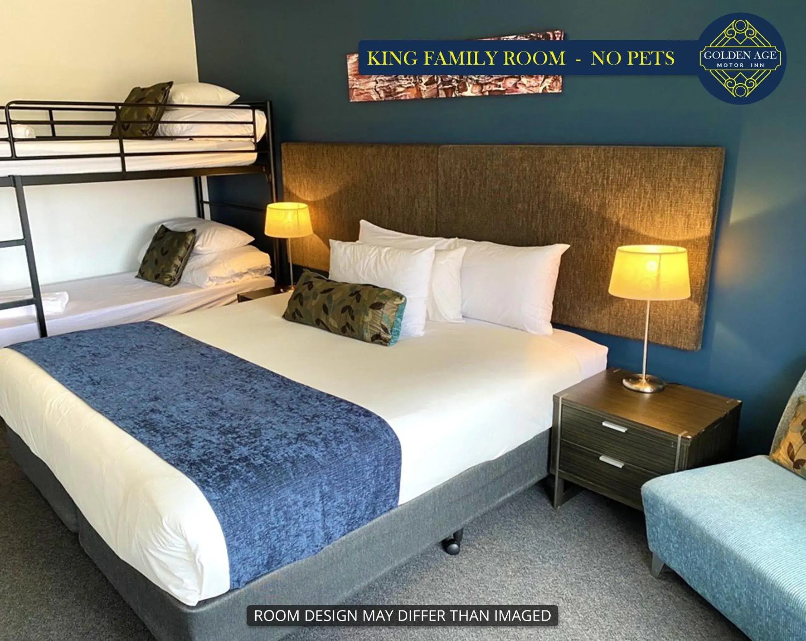 King Family Room (4) (No Pets) in Golden Age Motor Inn King Family Room (4) (No Pets) in Golden Age Motor Inn