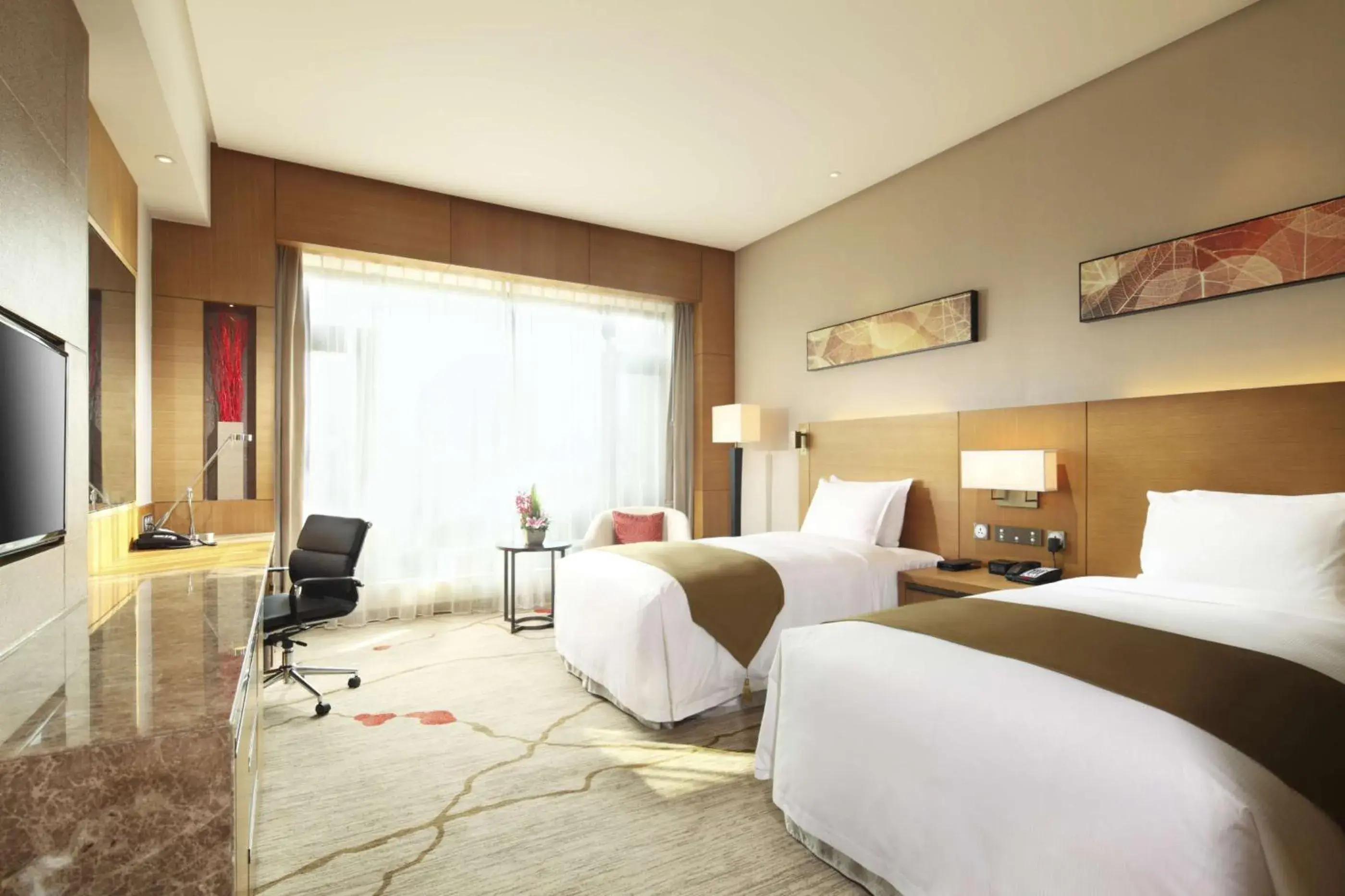 Executive Twin Room - Lounge Access in DoubleTree By Hilton Jiaxing Executive Twin Room - Lounge Access in DoubleTree By Hilton Jiaxing