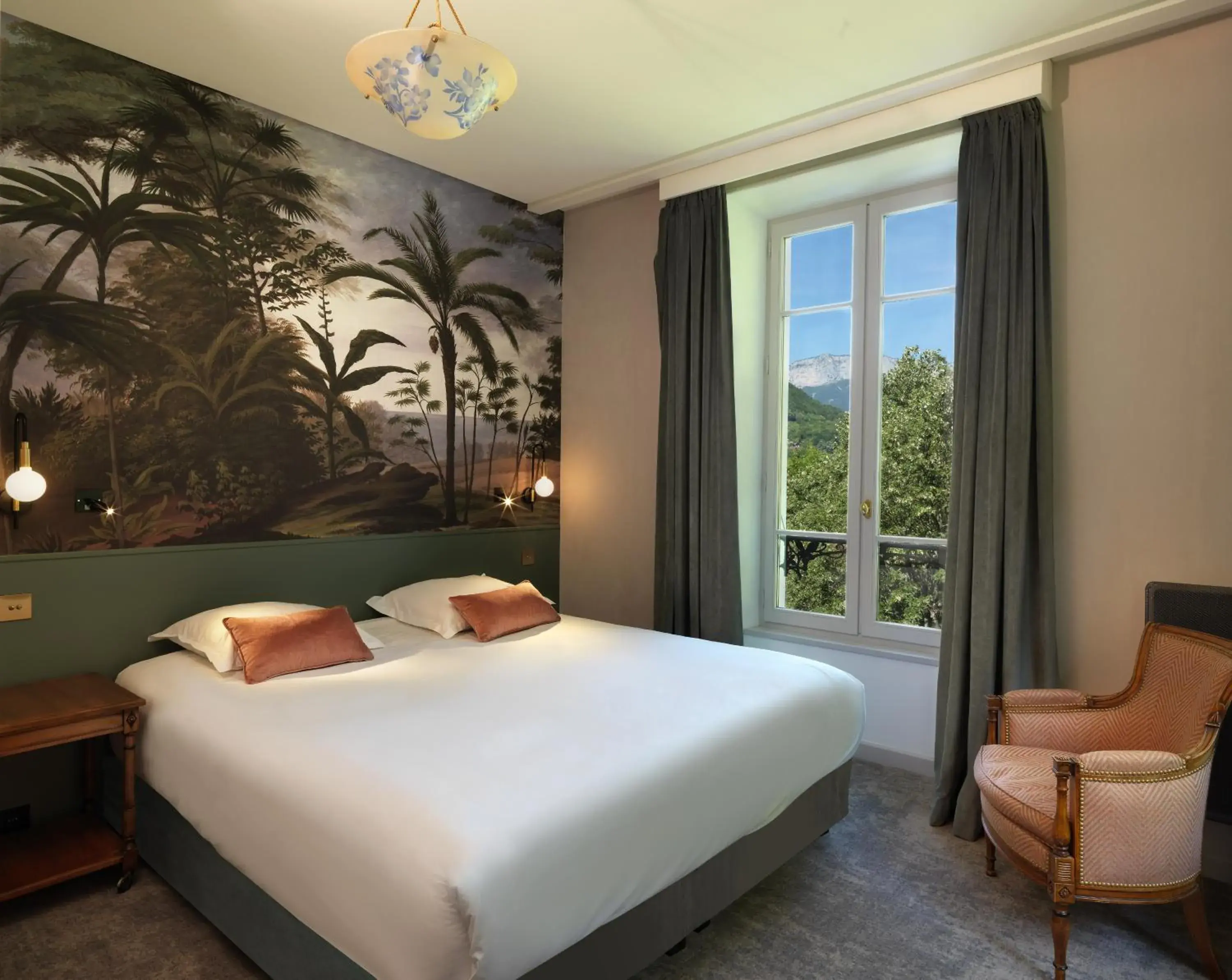 Comfort Double Room with Forest View in Le Palace De Menthon Comfort Double Room with Forest View in Le Palace De Menthon