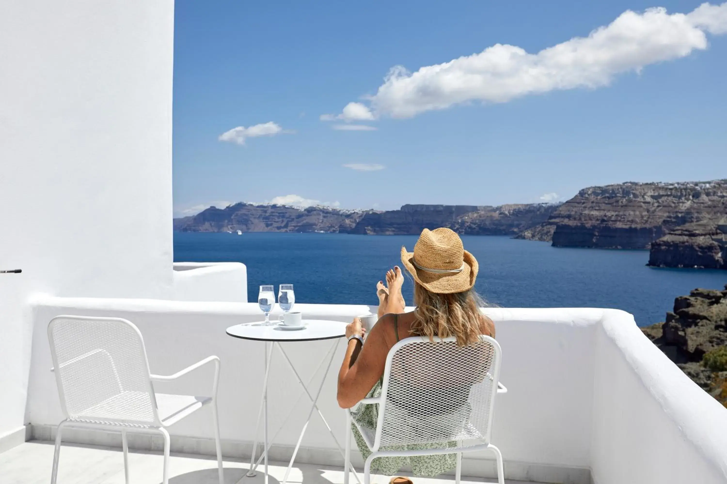 Standard Room with Balcony and Caldera View in Santorini View Standard Room with Balcony and Caldera View in Santorini View