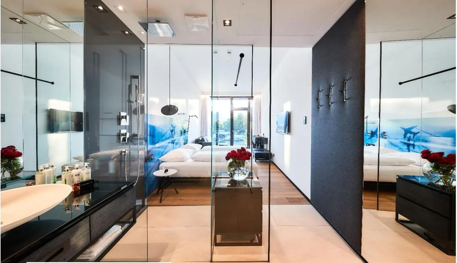 Deluxe Double Room with Lake View and open Bathroom in Scalaria Sunset Wing Deluxe Double Room with Lake View and open Bathroom in Scalaria Sunset Wing