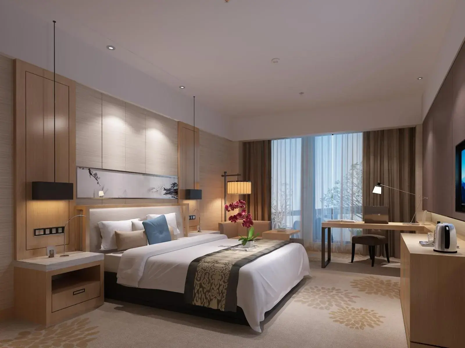 King Room with City View in Metropark Hotel Yingkun Beijing King Room with City View in Metropark Hotel Yingkun Beijing