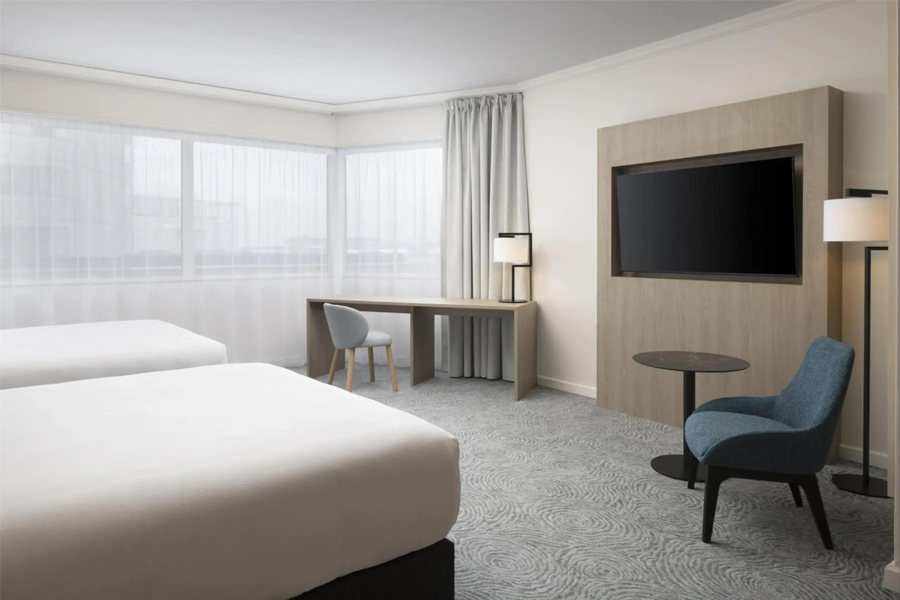 Executive Queen Room with Two Queen Beds in Hilton Paris Charles De Gaulle Airport Executive Queen Room with Two Queen Beds in Hilton Paris Charles De Gaulle Airport