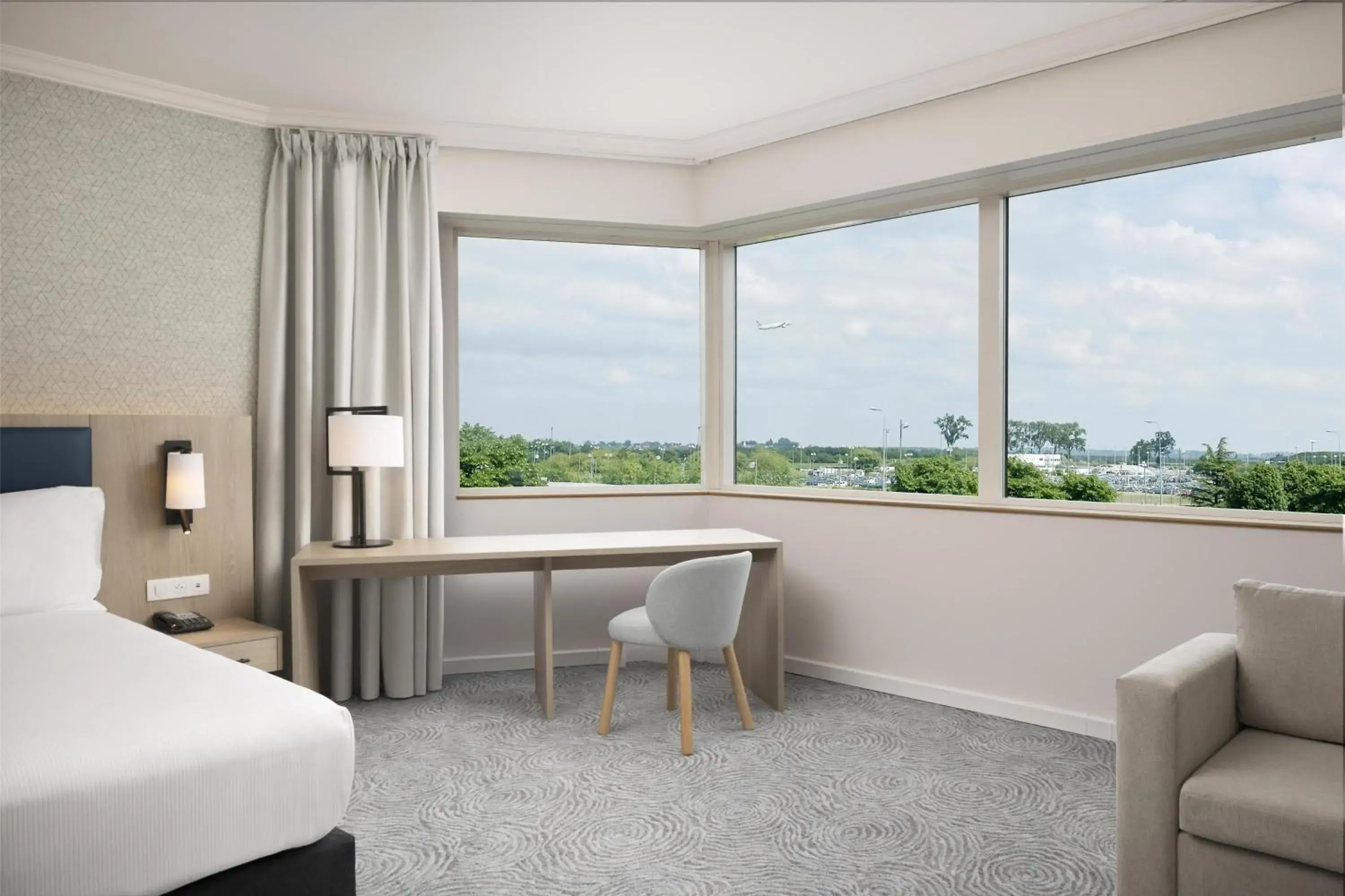 Executive King Family Room in Hilton Paris Charles De Gaulle Airport Executive King Family Room in Hilton Paris Charles De Gaulle Airport