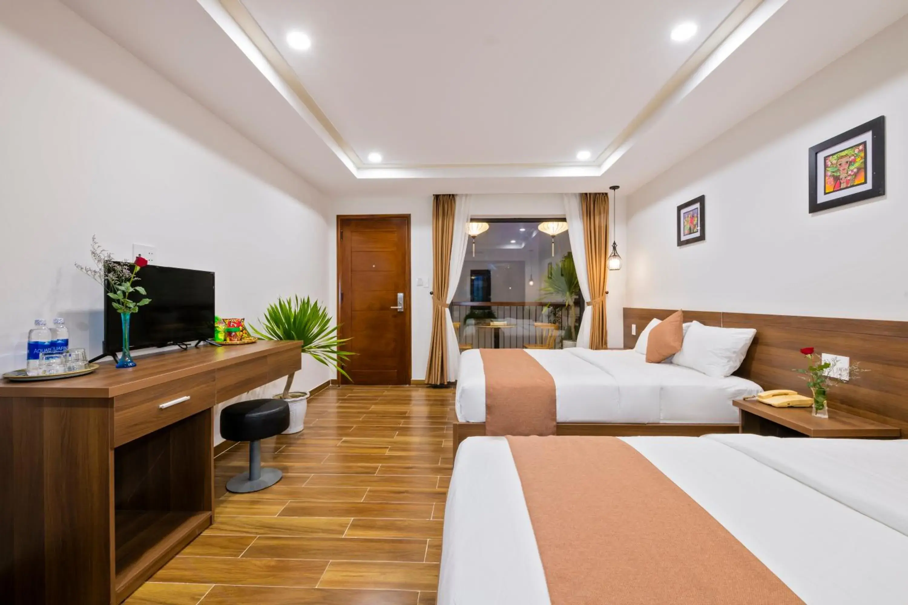 Family Balcony With Courtyard view in Brother Villa Hoi An Family Balcony With Courtyard view in Brother Villa Hoi An