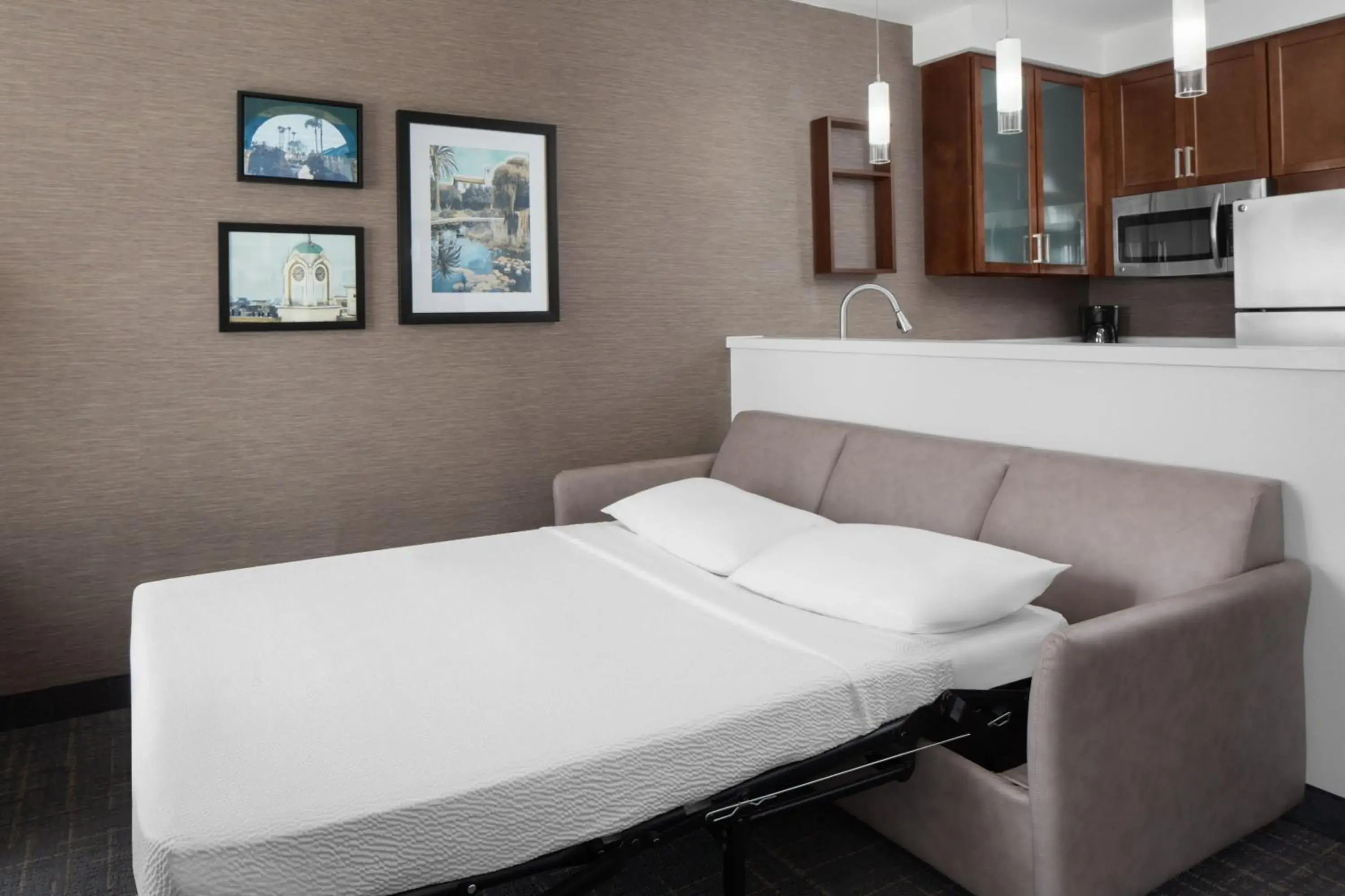 King Studio with Sofa Bed - Hearing Accessible in Residence Inn by Marriott Tustin Orange County King Studio with Sofa Bed - Hearing Accessible in Residence Inn by Marriott Tustin Orange County