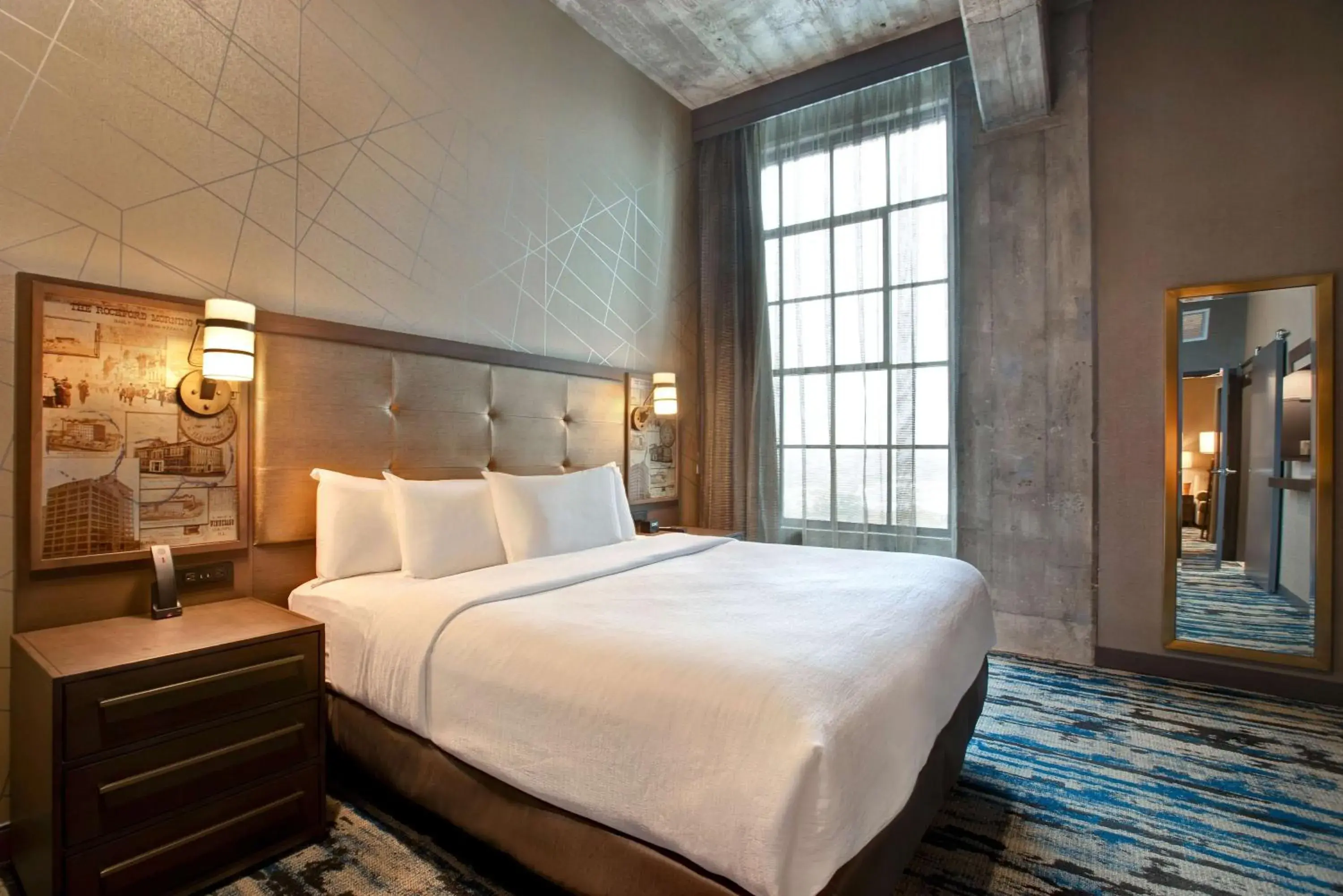 One-Bedroom King Suite - Hearing Access in Embassy Suites By Hilton Rockford Riverfront One-Bedroom King Suite - Hearing Access in Embassy Suites By Hilton Rockford Riverfront