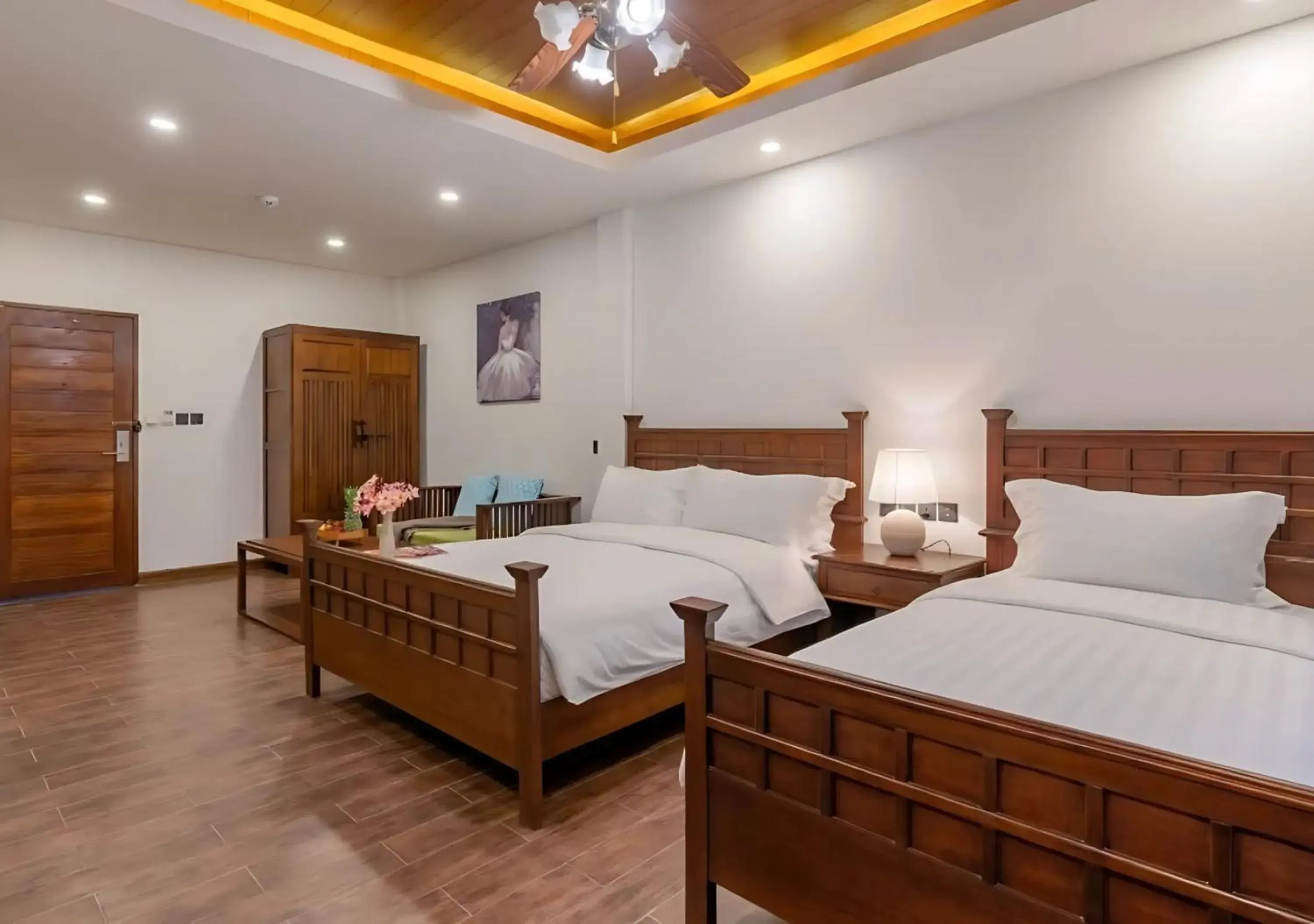 Triple Room with Pool View in Lanna Deer Resort Chiang Mai Triple Room with Pool View in Lanna Deer Resort Chiang Mai