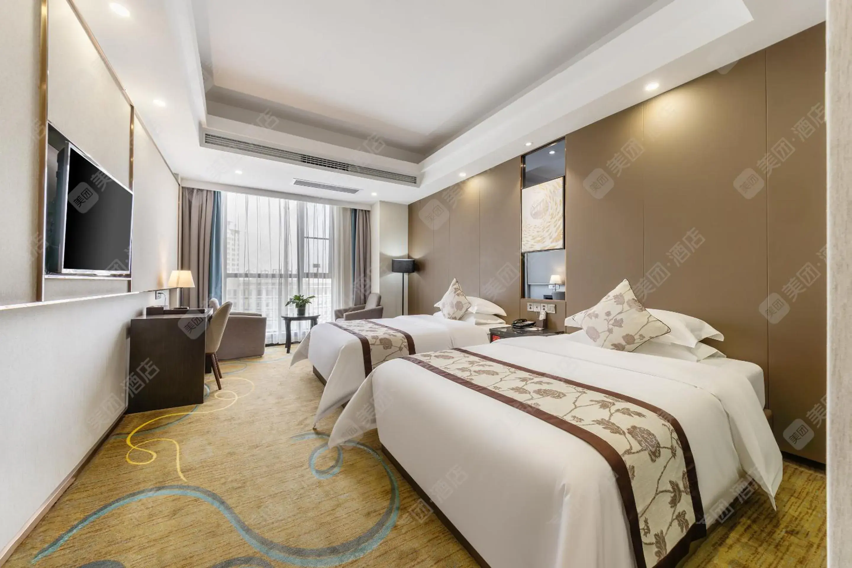 Double Room with Two Double Beds and Mountain View - Non-Smoking in Ramada by Wyndham Zhangjiajie Double Room with Two Double Beds and Mountain View - Non-Smoking in Ramada by Wyndham Zhangjiajie