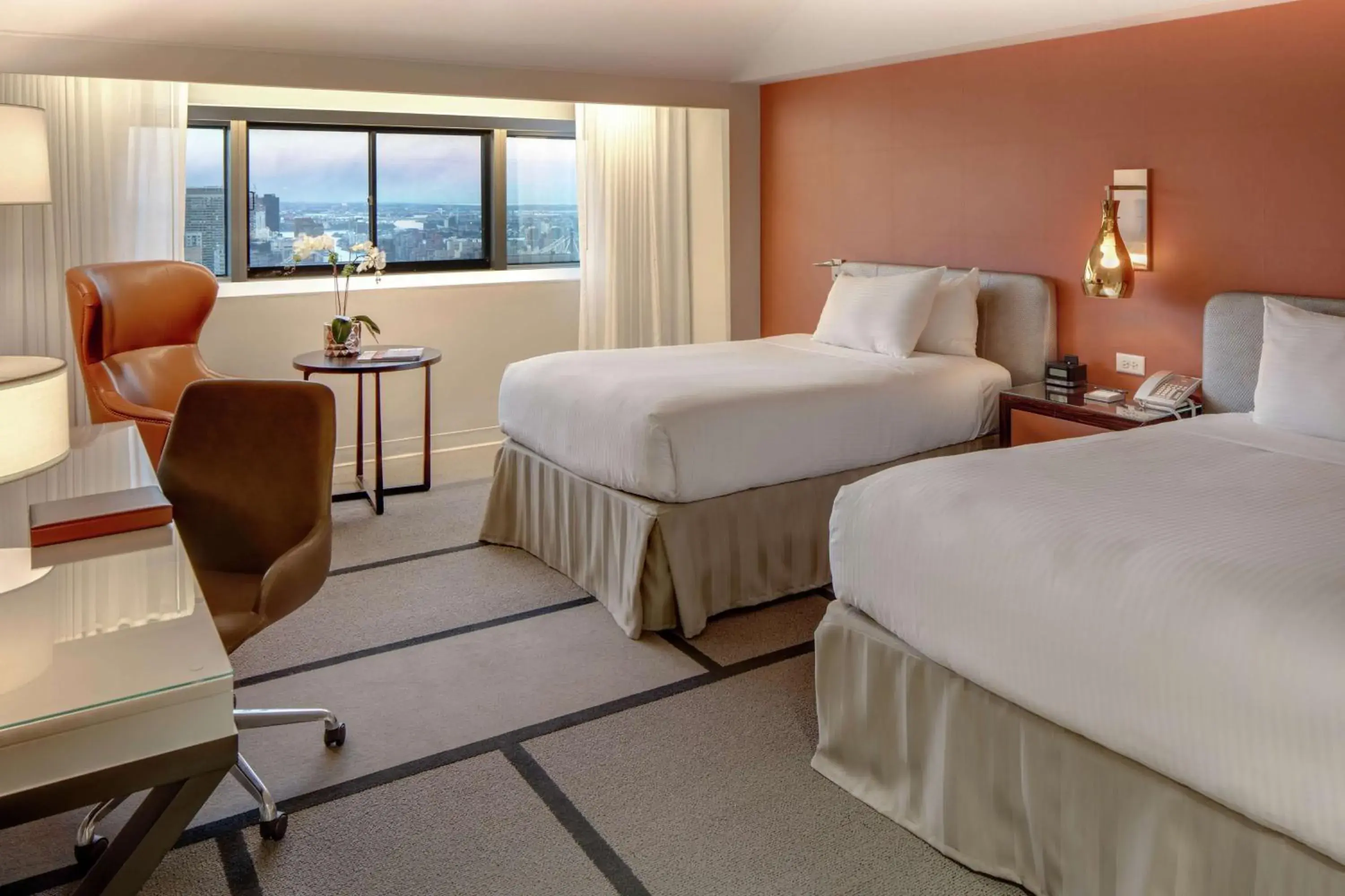 Double Room with Two Double Beds in Millennium Hilton New York One UN Plaza Double Room with Two Double Beds in Millennium Hilton New York One UN Plaza