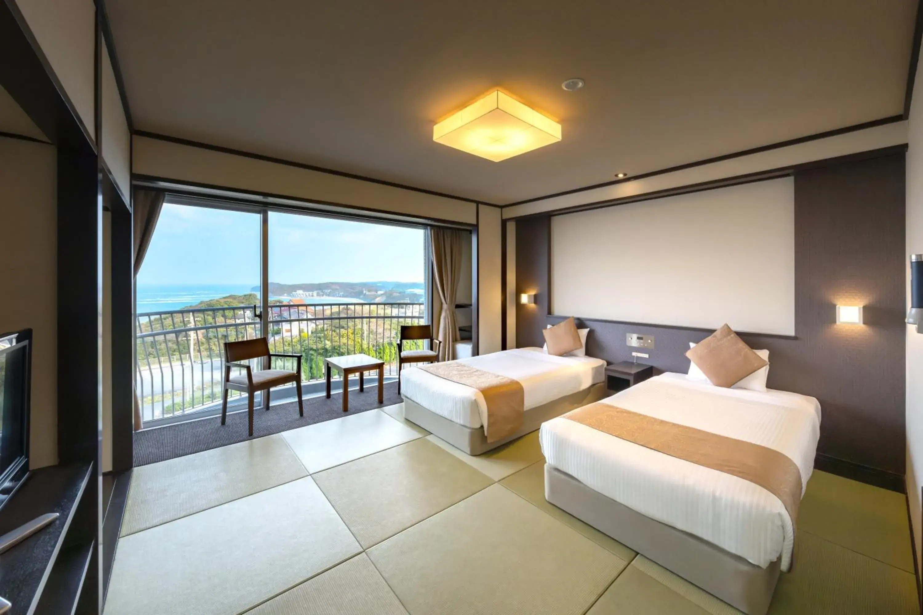 Japanese-Style Twin Room (B) with Toilet - Non-Smoking in KAMENOI HOTEL Genkainada Japanese-Style Twin Room (B) with Toilet - Non-Smoking in KAMENOI HOTEL Genkainada