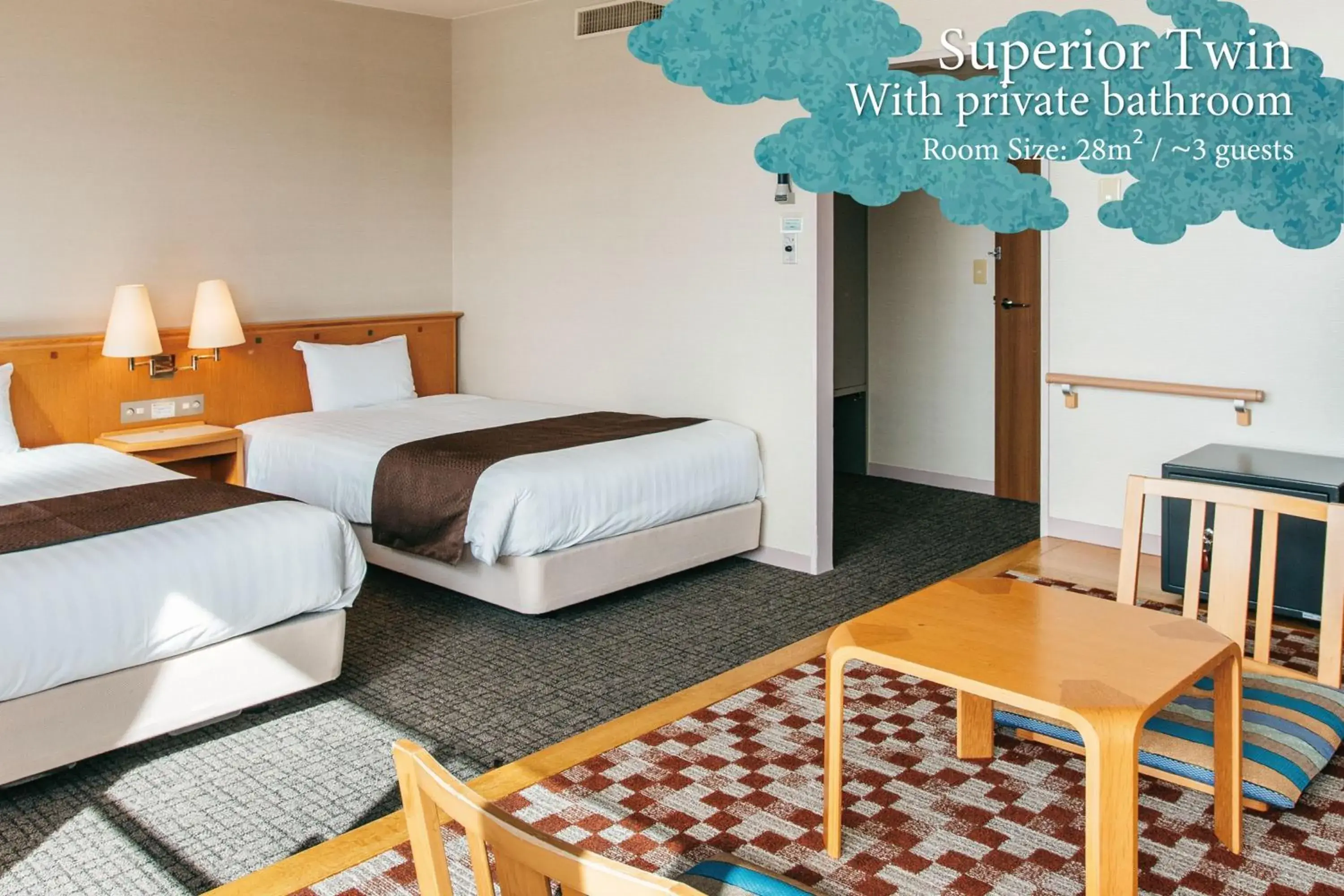 Superior Twin (With Private Bath) - single occupancy in KAMENOI HOTEL Kii-Tanabe Superior Twin (With Private Bath) - single occupancy in KAMENOI HOTEL Kii-Tanabe