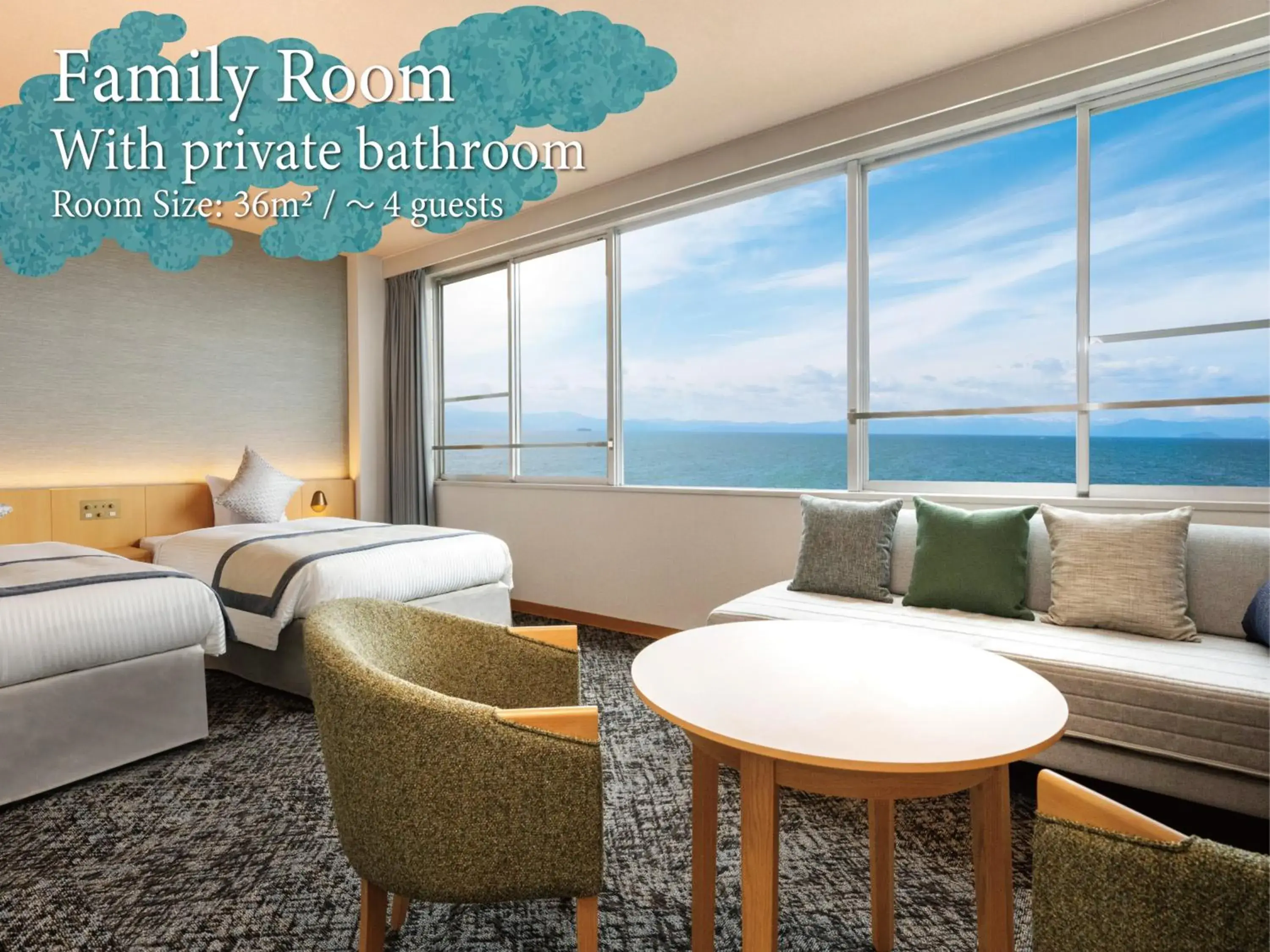 Family Room (With Private Bath) in KAMENOI HOTEL Hikone Family Room (With Private Bath) in KAMENOI HOTEL Hikone