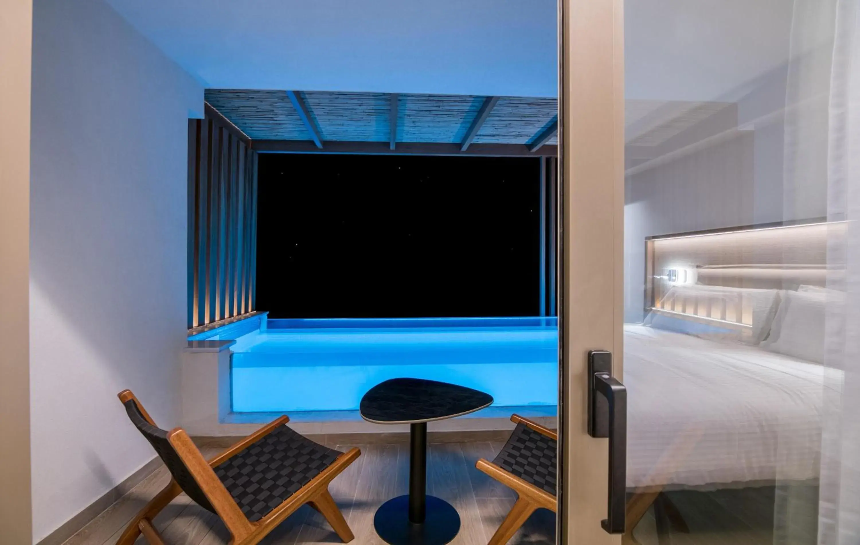 Dazzling Blue Plunge Pool in AKASHA Beach Hotel & Spa Dazzling Blue Plunge Pool in AKASHA Beach Hotel & Spa