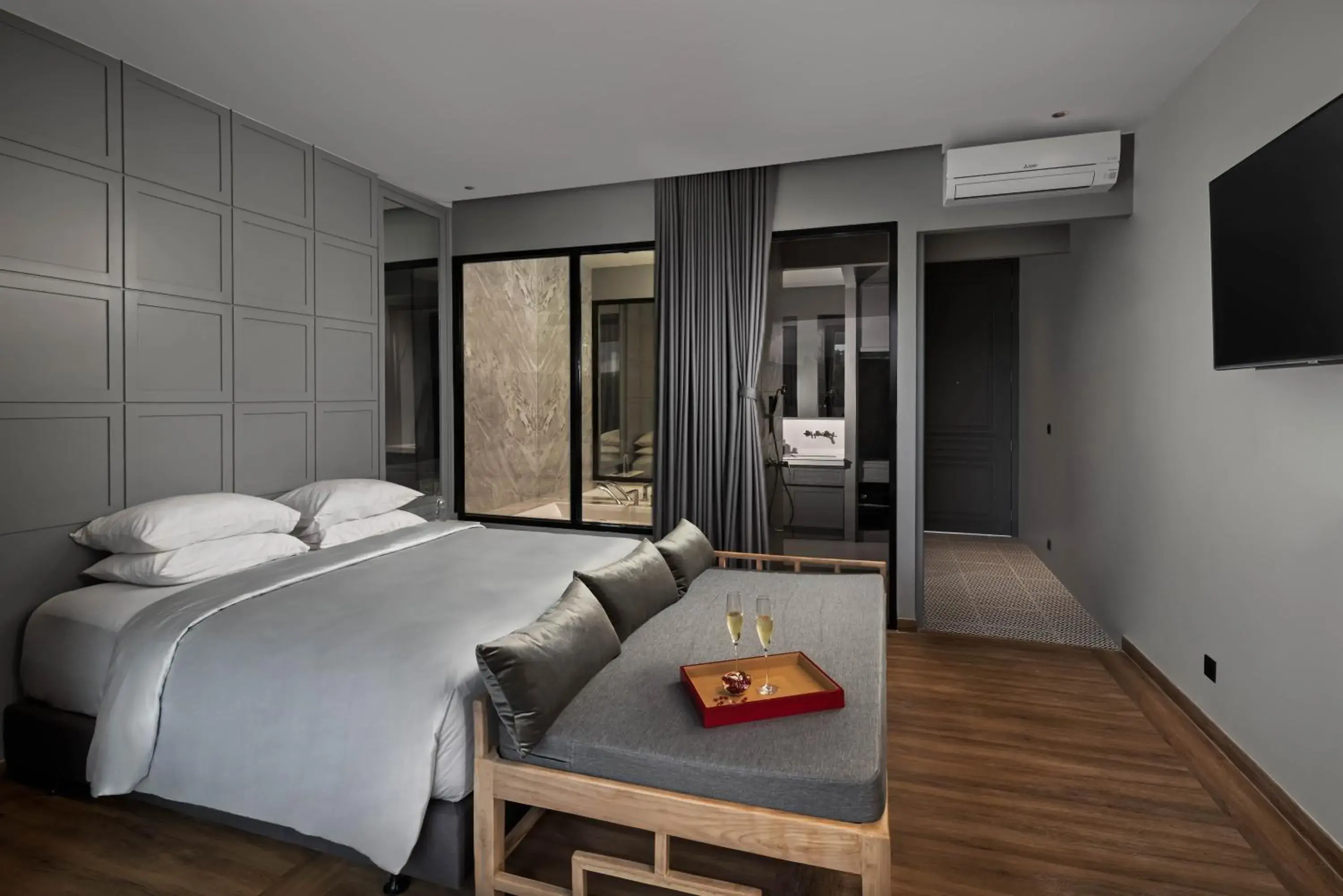 Deluxe Double or Twin Room with Balcony with Mountain View in Sirinati Ban Thung Samo Khao Kho Deluxe Double or Twin Room with Balcony with Mountain View in Sirinati Ban Thung Samo Khao Kho