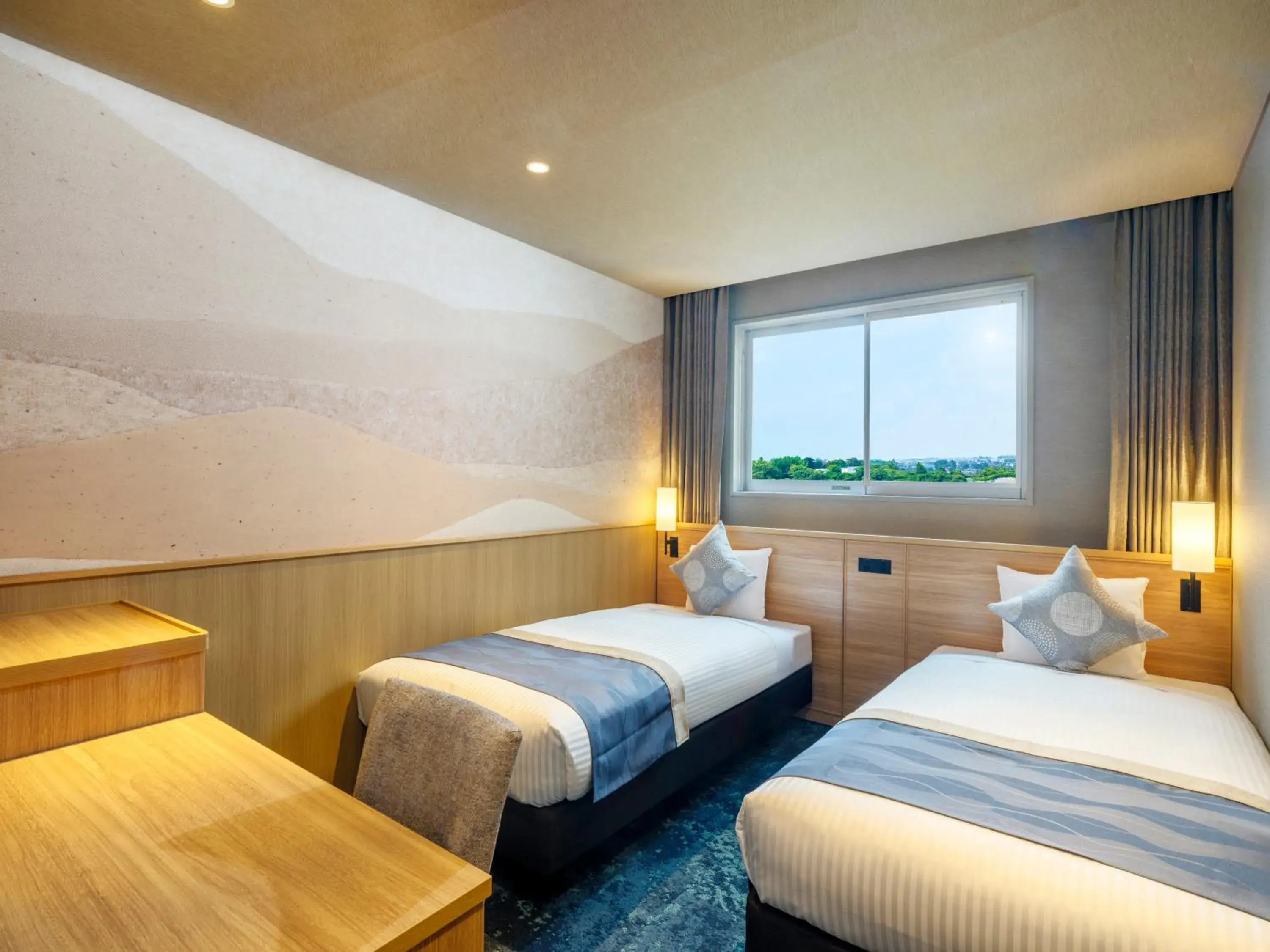 Superior Compact Twin Room with Private Bathroom - single occupancy in KAMENOI HOTEL Oarai Superior Compact Twin Room with Private Bathroom - single occupancy in KAMENOI HOTEL Oarai