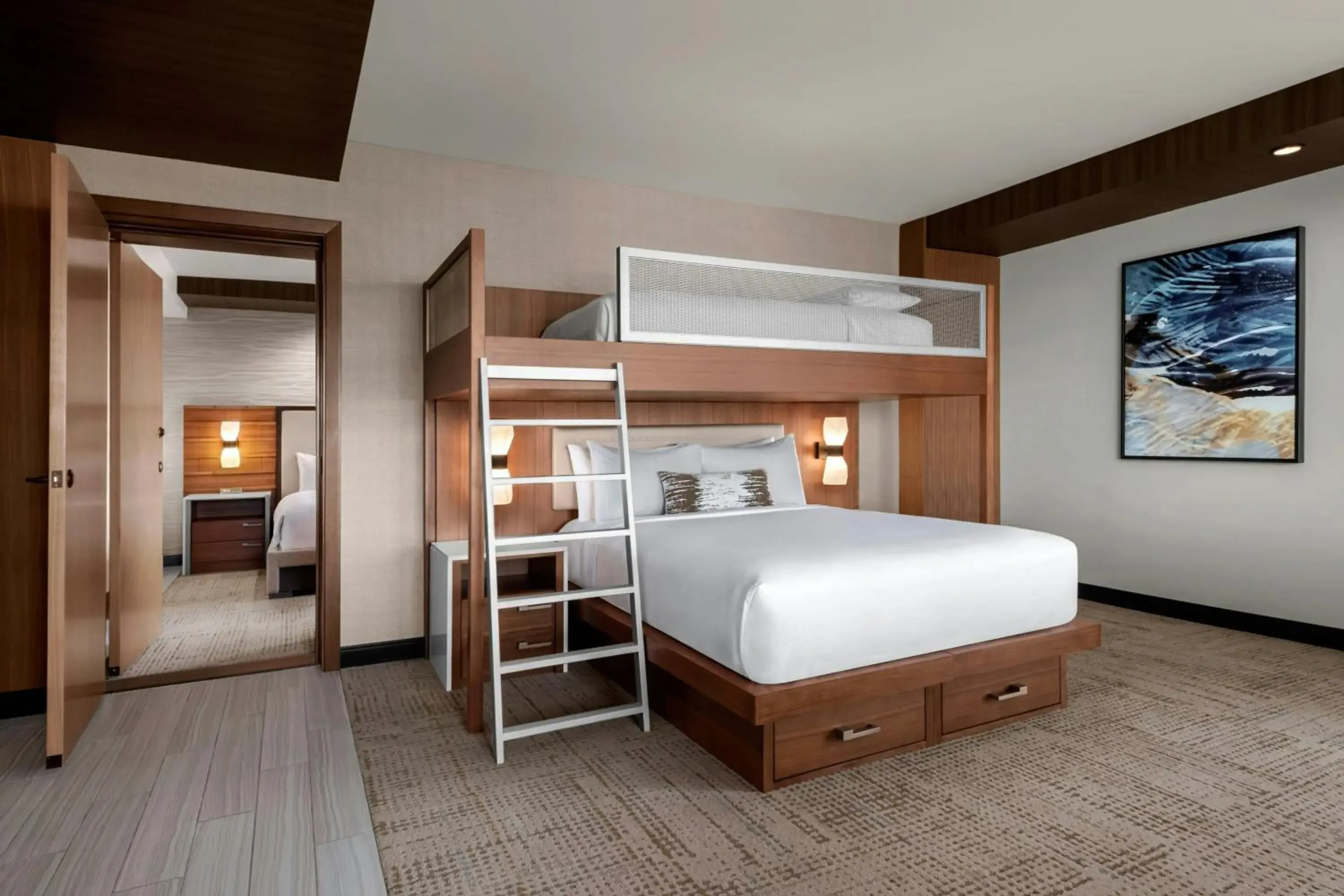 Family Suite with Bunk Beds (1 Queen and 1 Twin Bunk Beds) in JW Marriott, Anaheim Resort Family Suite with Bunk Beds (1 Queen and 1 Twin Bunk Beds) in JW Marriott, Anaheim Resort
