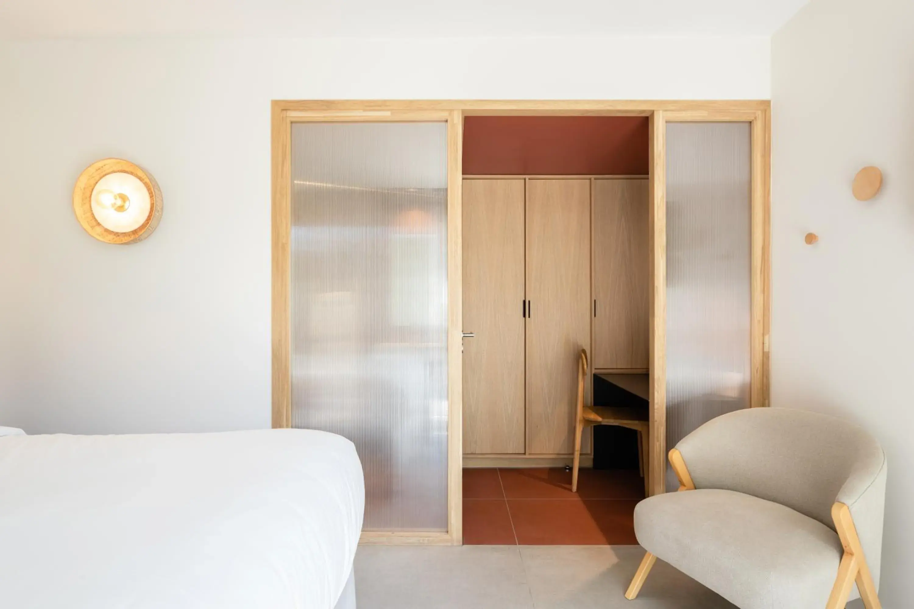 Comfort Double Room - Garden Level with terrace access in Les Elmes - Hôtel & Spa Comfort Double Room - Garden Level with terrace access in Les Elmes - Hôtel & Spa
