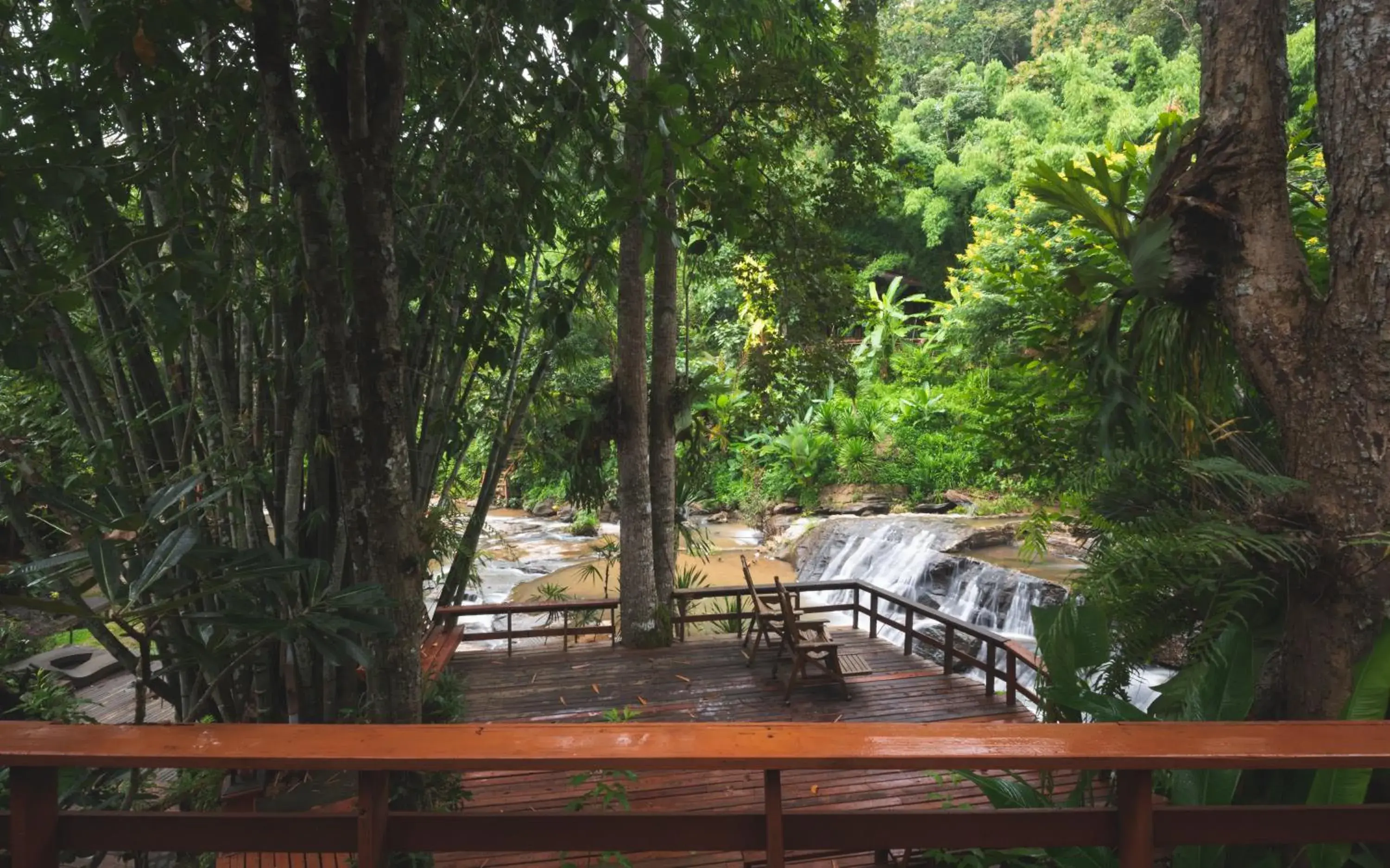 Waterfall Lanna Cottage in Sukantara Cascade Resort and Spa Waterfall Lanna Cottage in Sukantara Cascade Resort and Spa