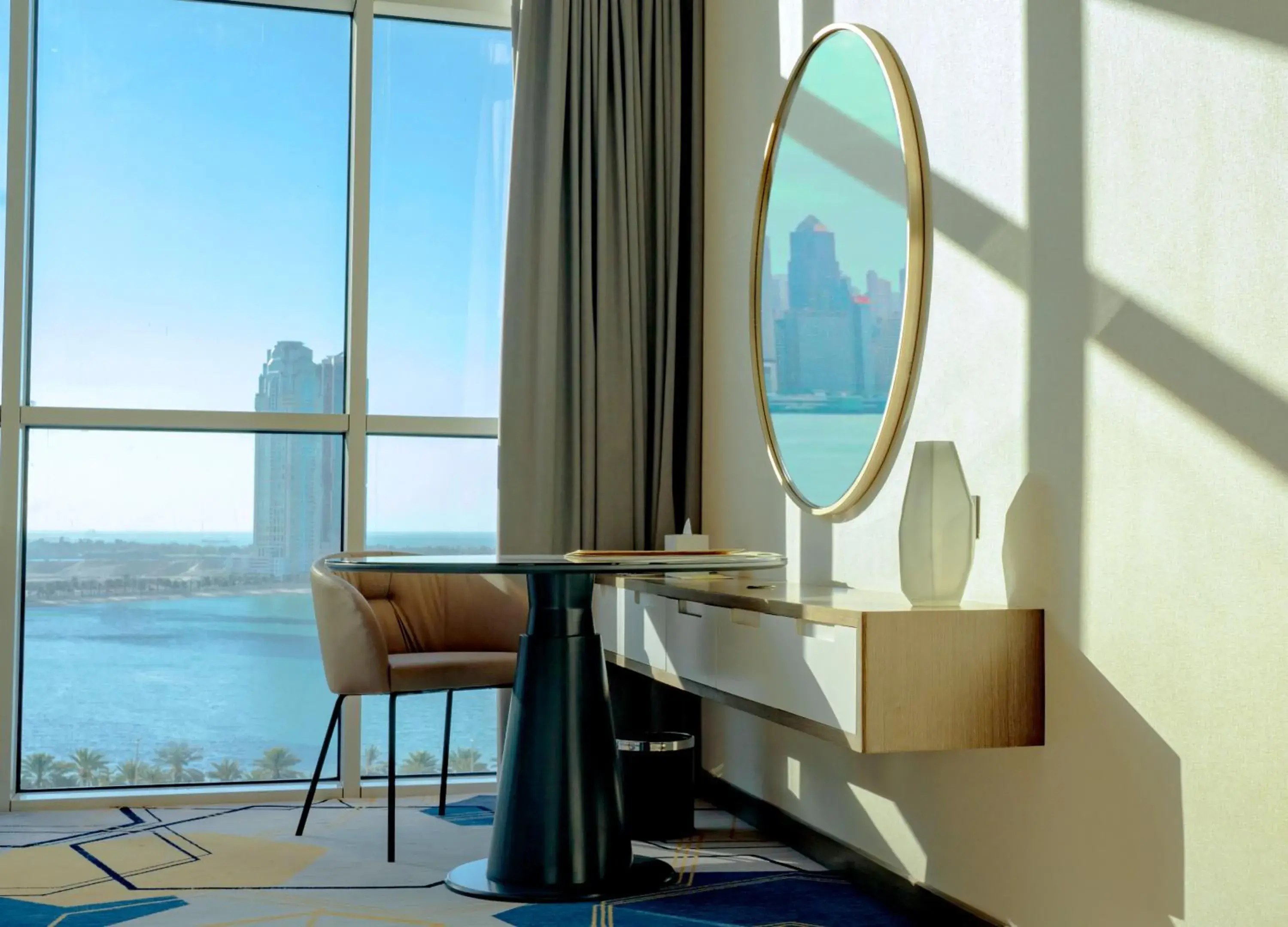 Deluxe King Room with Lagoon View in Pullman Sharjah Deluxe King Room with Lagoon View in Pullman Sharjah