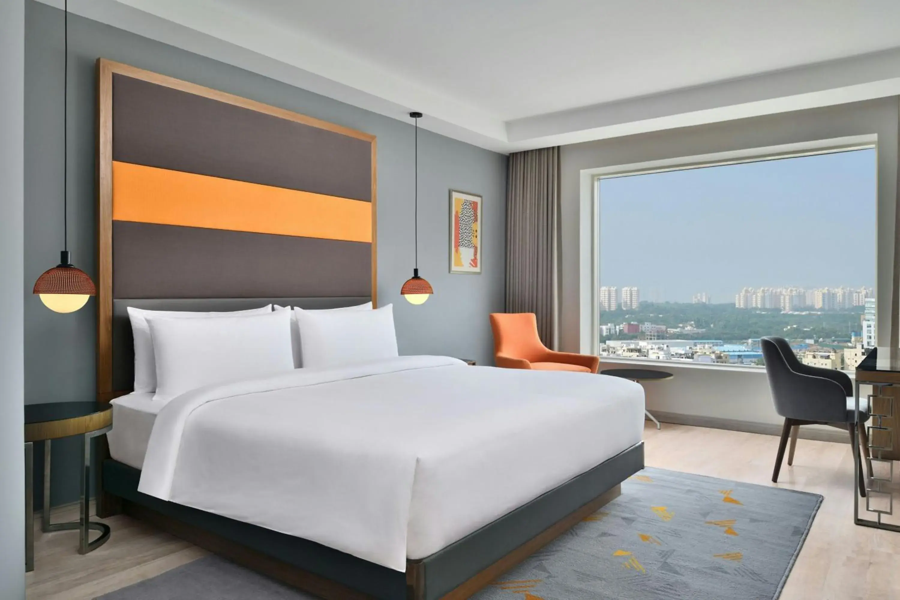 Deluxe Room-King Bed - single occupancy in Le Meridien Hyderabad Deluxe Room-King Bed - single occupancy in Le Meridien Hyderabad