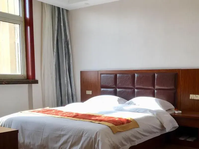 Bed in GreenTree Alliance Tianshui Railway Station Hotel Bed in GreenTree Alliance Tianshui Railway Station Hotel