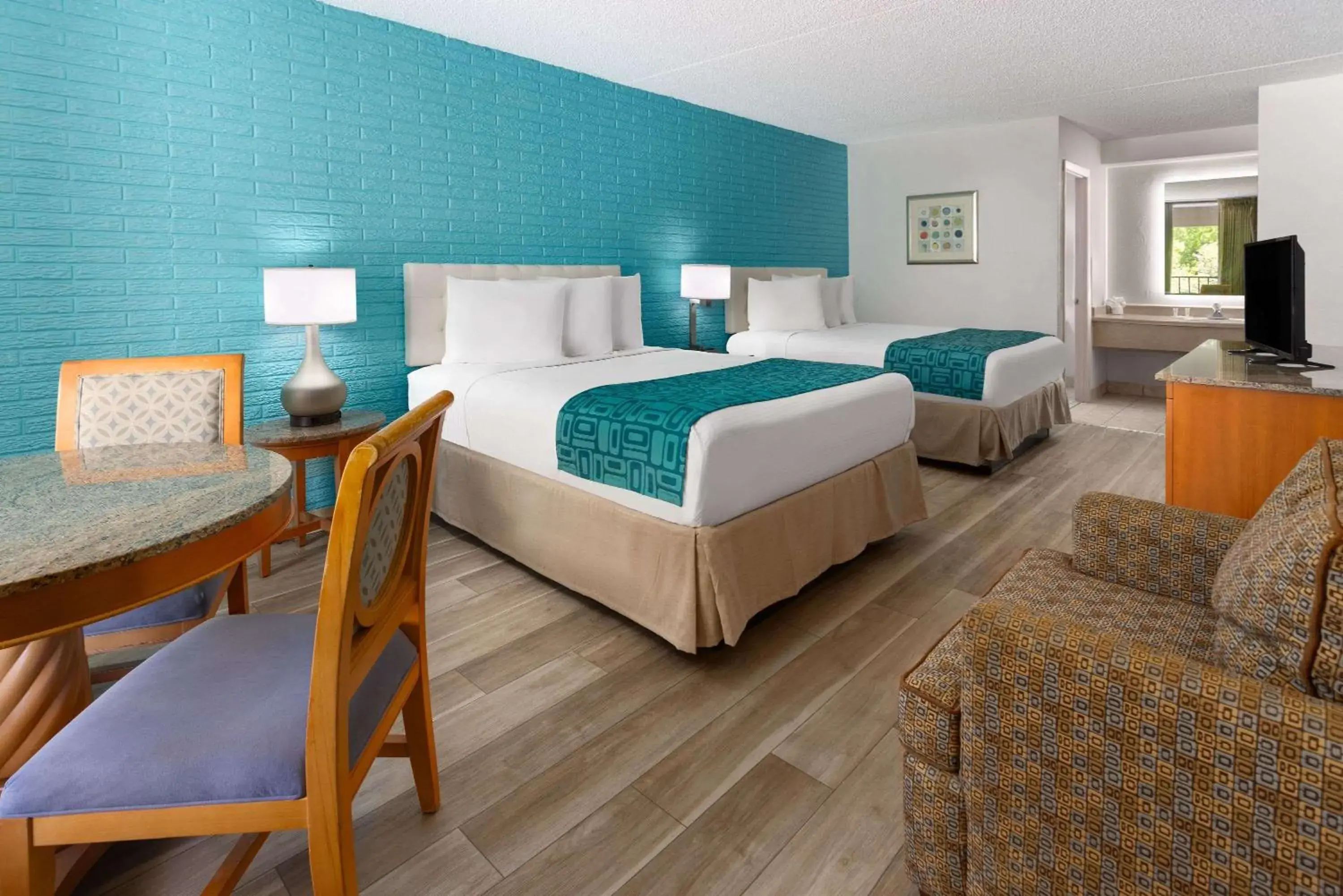 Room with Two Double Beds - Non-Smoking in Inn at Atlantic City Hotel & Banquet Room with Two Double Beds - Non-Smoking in Inn at Atlantic City Hotel & Banquet