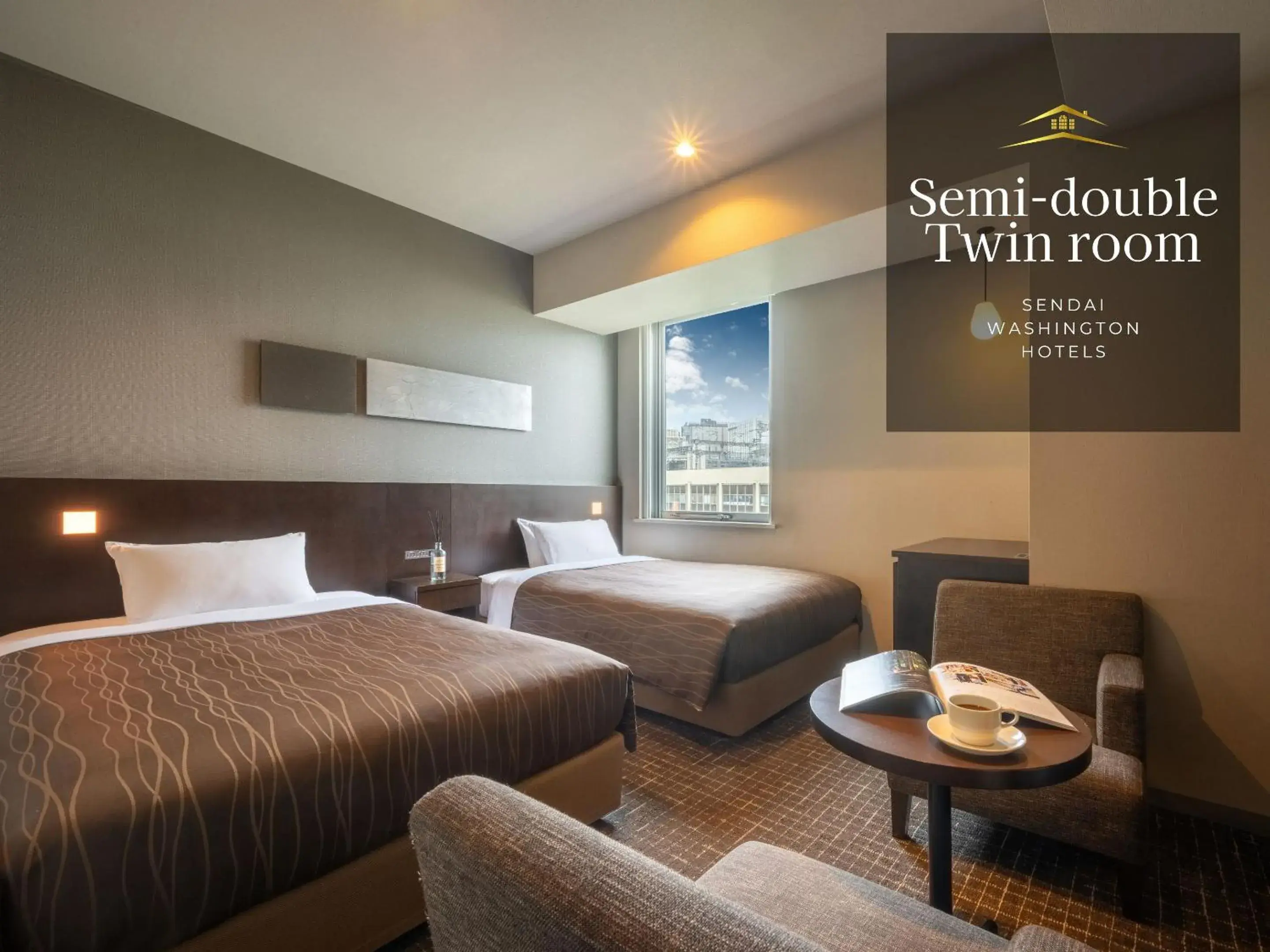 Standard Twin Room - Smoking in Sendai Washington Hotel Standard Twin Room - Smoking in Sendai Washington Hotel