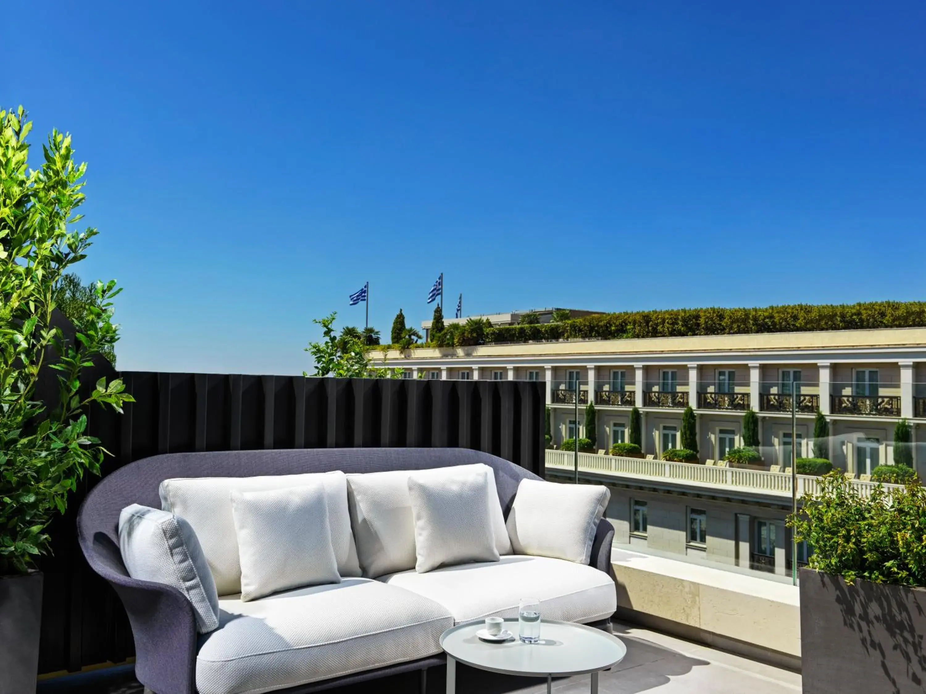 Deluxe King Room with Balcony in Athens Capital Center Hotel - MGallery Collection Deluxe King Room with Balcony in Athens Capital Center Hotel - MGallery Collection