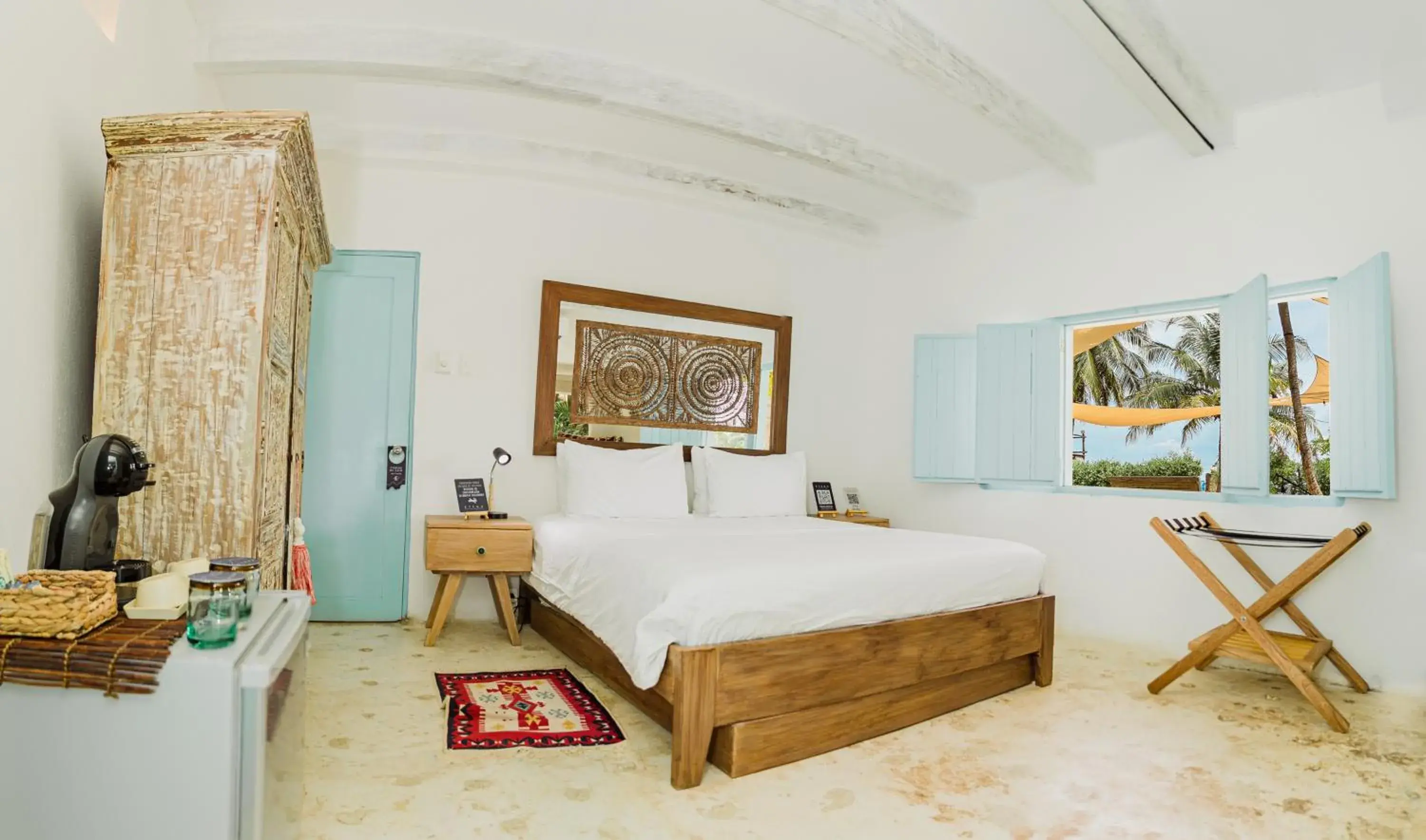 Standard Double Room with Two Double Beds in Éteka Slow Beach Hotel Adults Only Standard Double Room with Two Double Beds in Éteka Slow Beach Hotel Adults Only