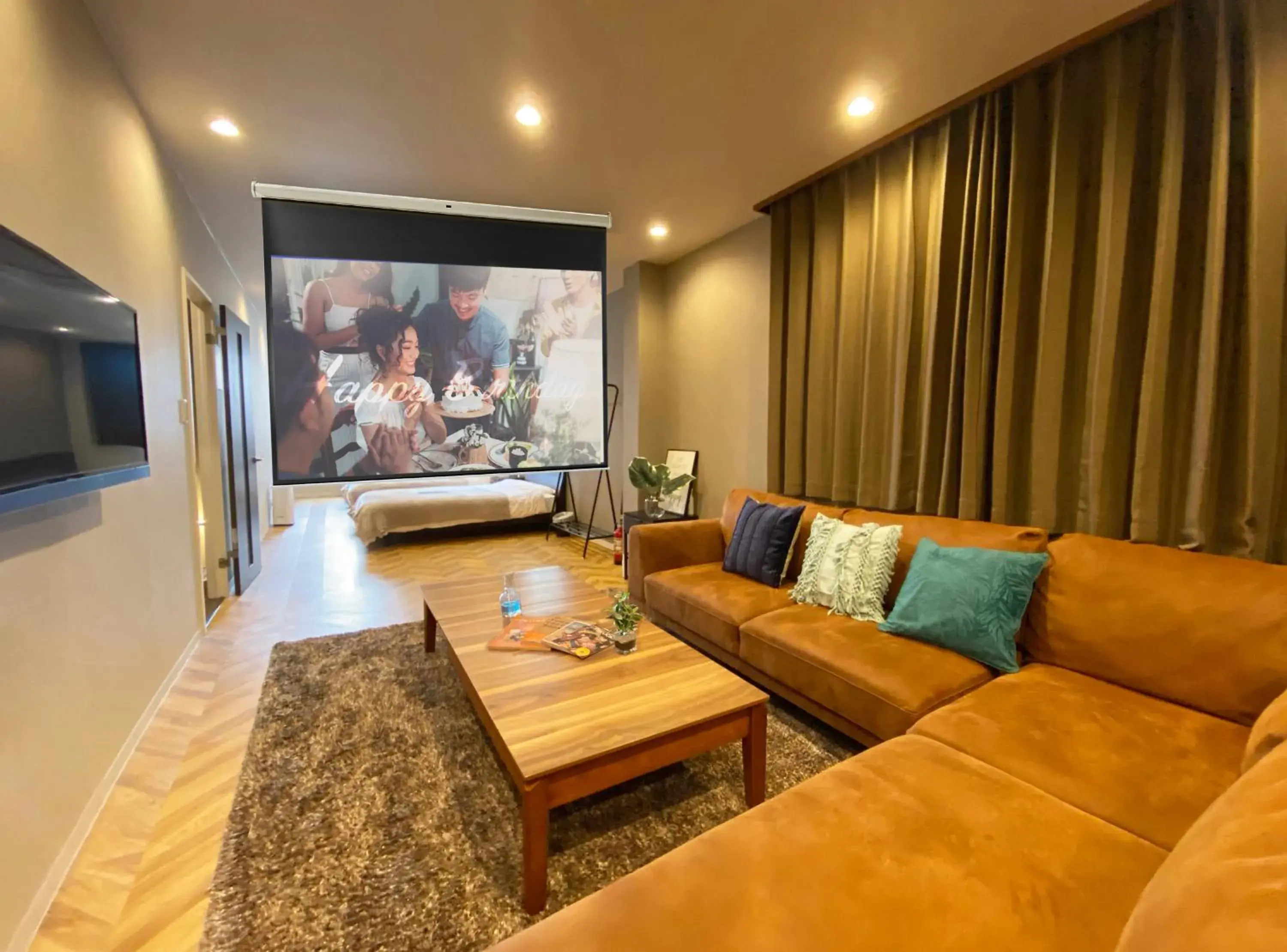 Communal lounge/ TV room in TABISAI HOTEL Luxe 博多 Communal lounge/ TV room in TABISAI HOTEL Luxe 博多