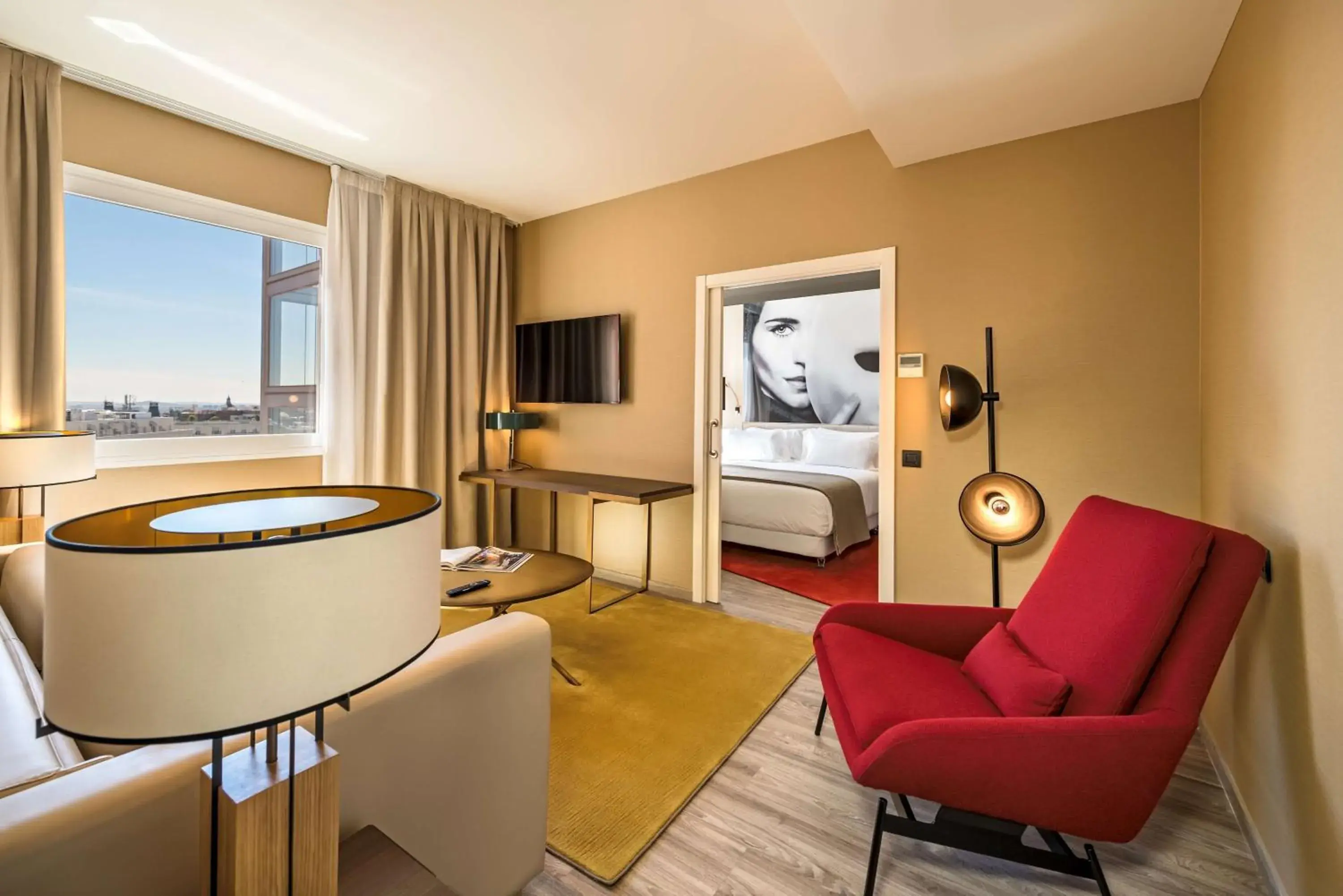 Junior Suite with Extra Bed (2 Adults + 1 Child) in NH Collection Madrid Suecia Junior Suite with Extra Bed (2 Adults + 1 Child) in NH Collection Madrid Suecia