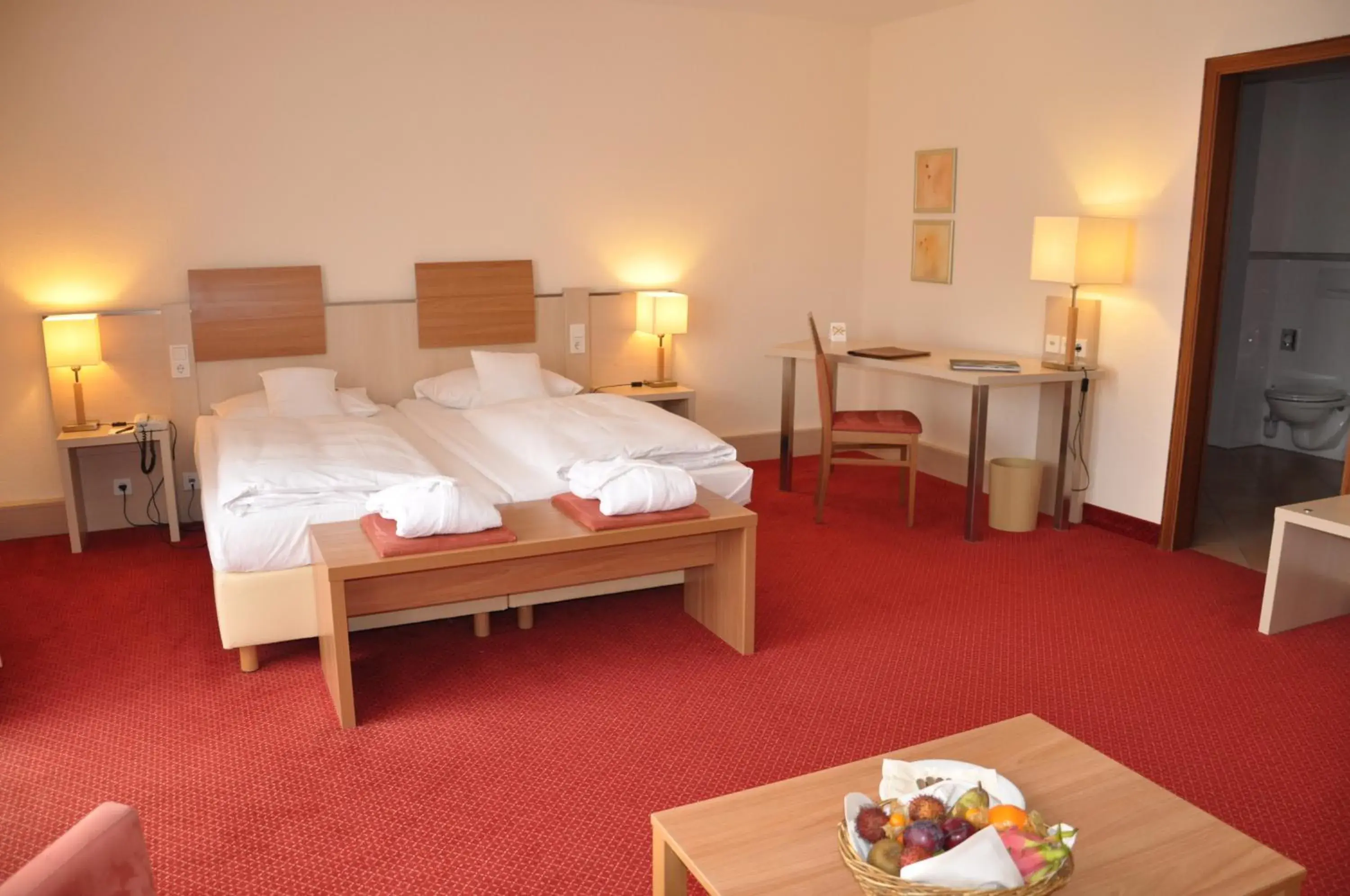 Deluxe Double Room with Balcony in Hotel am Kurpark Deluxe Double Room with Balcony in Hotel am Kurpark