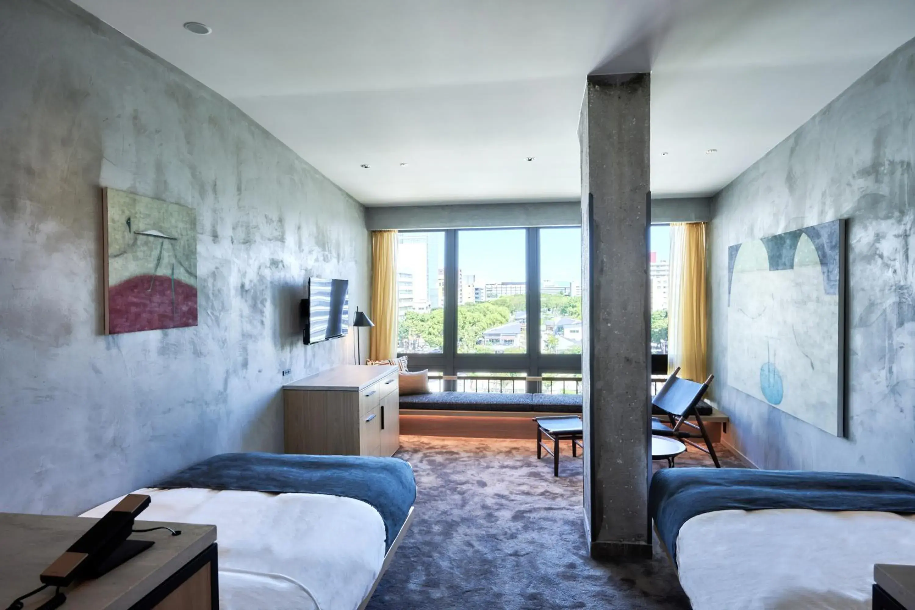 Twin Room with Forest View in The Tower Hotel Nagoya Twin Room with Forest View in The Tower Hotel Nagoya