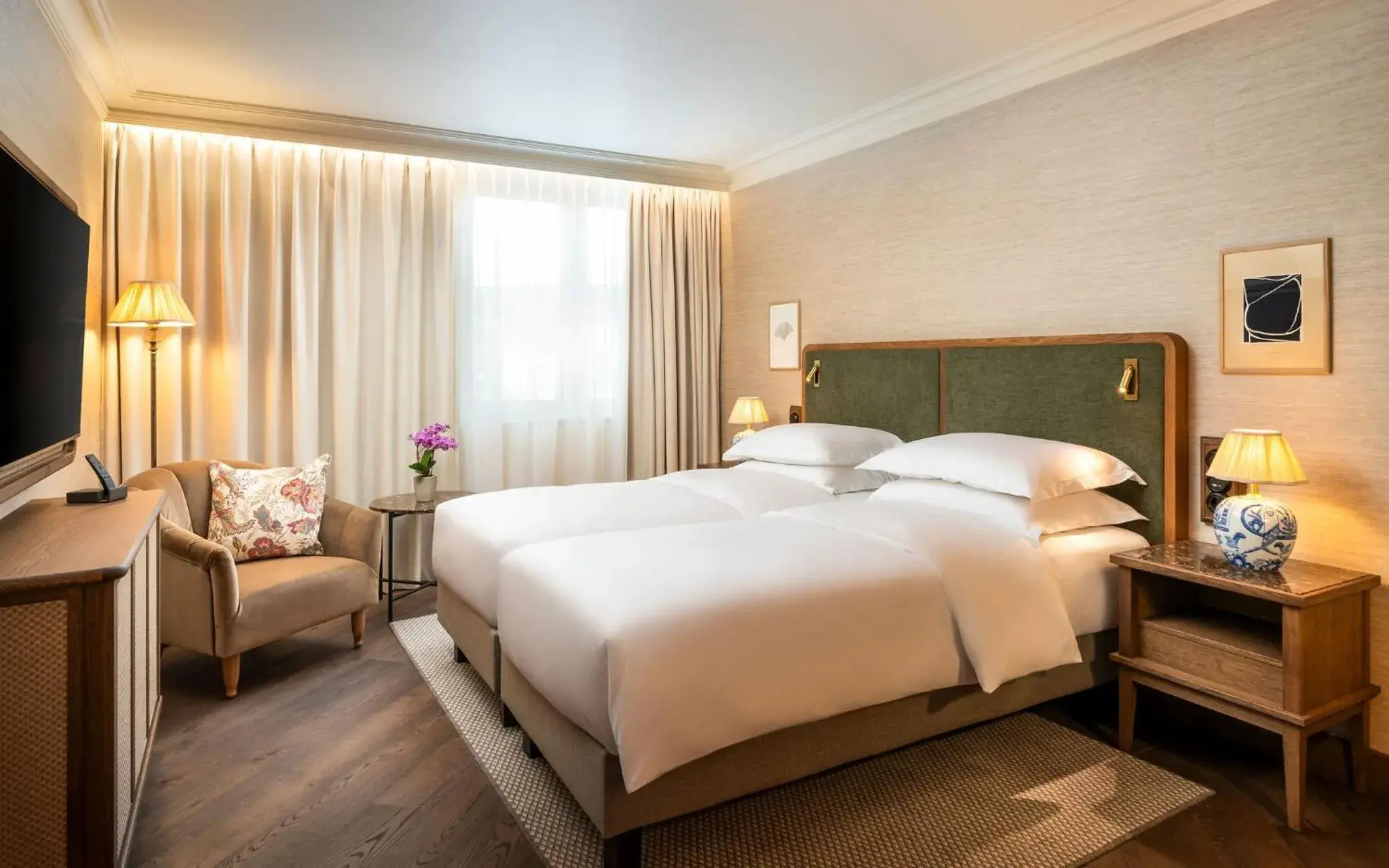 Twin Room in Brunfels Hotel, in the Unbound Collection by Hyatt Twin Room in Brunfels Hotel, in the Unbound Collection by Hyatt