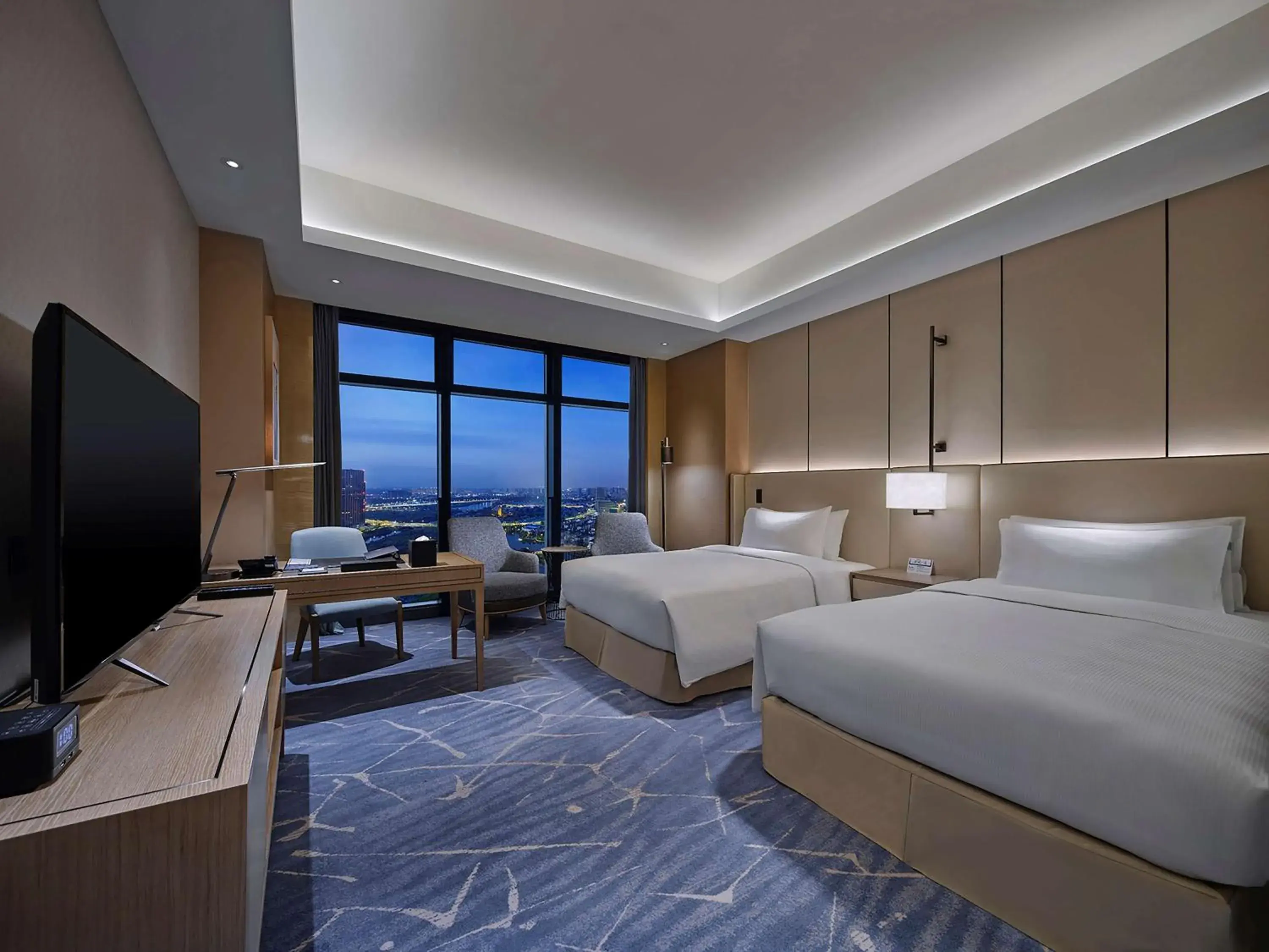 Twin Room - High Floor in Hilton Beijing Tongzhou Twin Room - High Floor in Hilton Beijing Tongzhou