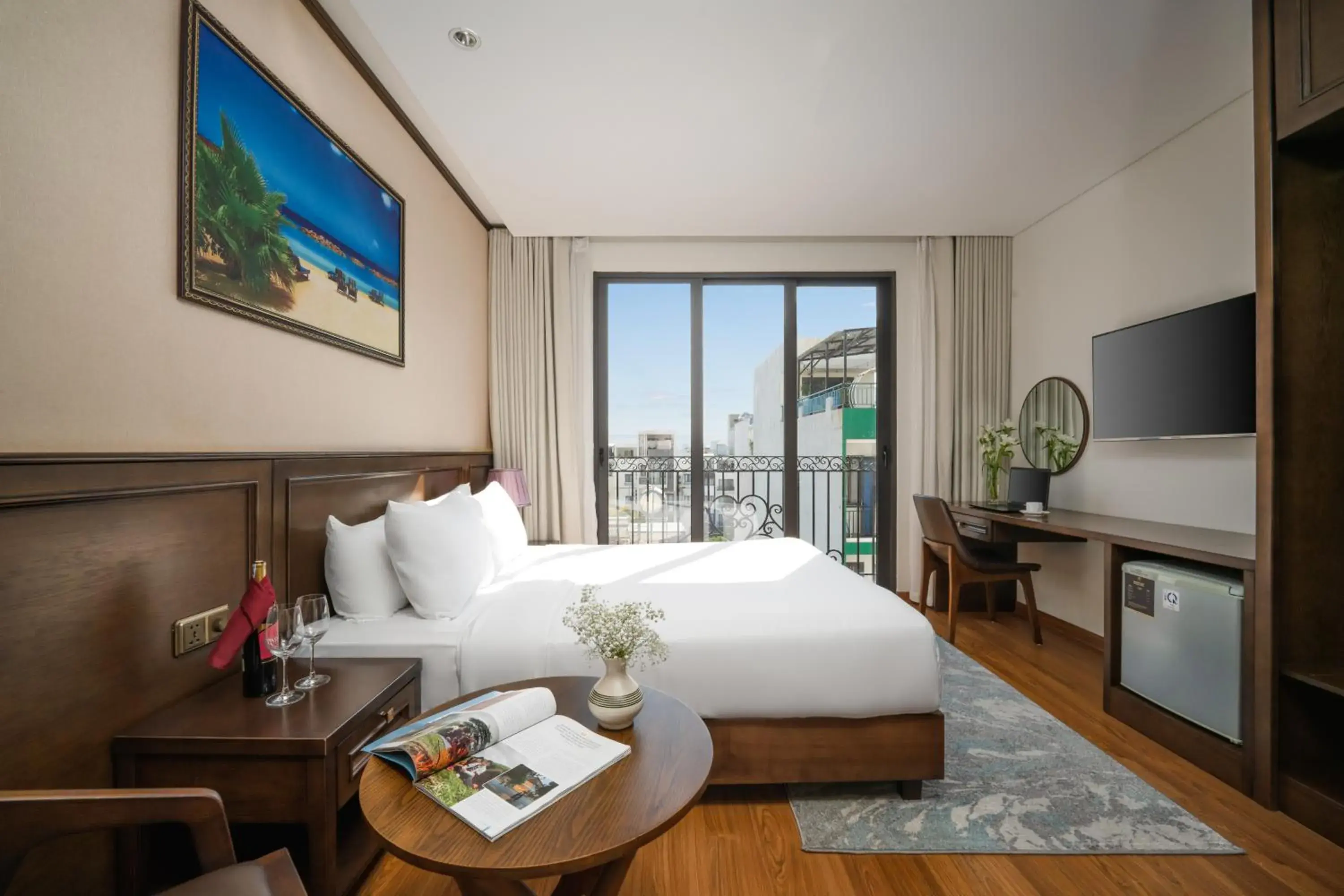 Deluxe Double Room with City View - Afternoon Tea Included in Golden Lotus Hotel Da Nang - Rooftop Bar Sea View Deluxe Double Room with City View - Afternoon Tea Included in Golden Lotus Hotel Da Nang - Rooftop Bar Sea View