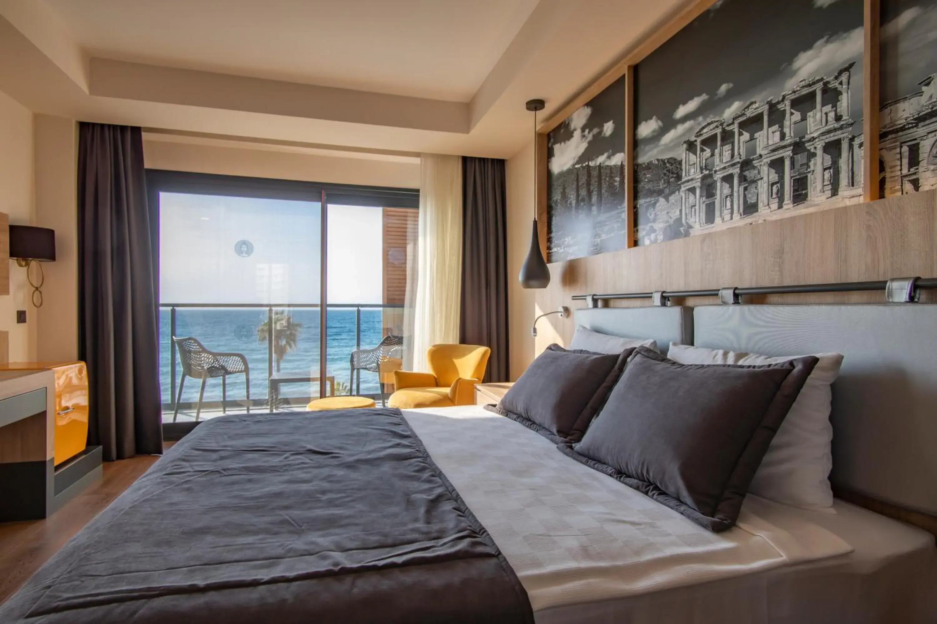 Deluxe Room with Balcony and Sea View - single occupancy in MAIA Luxury Beach Hotel & Spa Deluxe Room with Balcony and Sea View - single occupancy in MAIA Luxury Beach Hotel & Spa