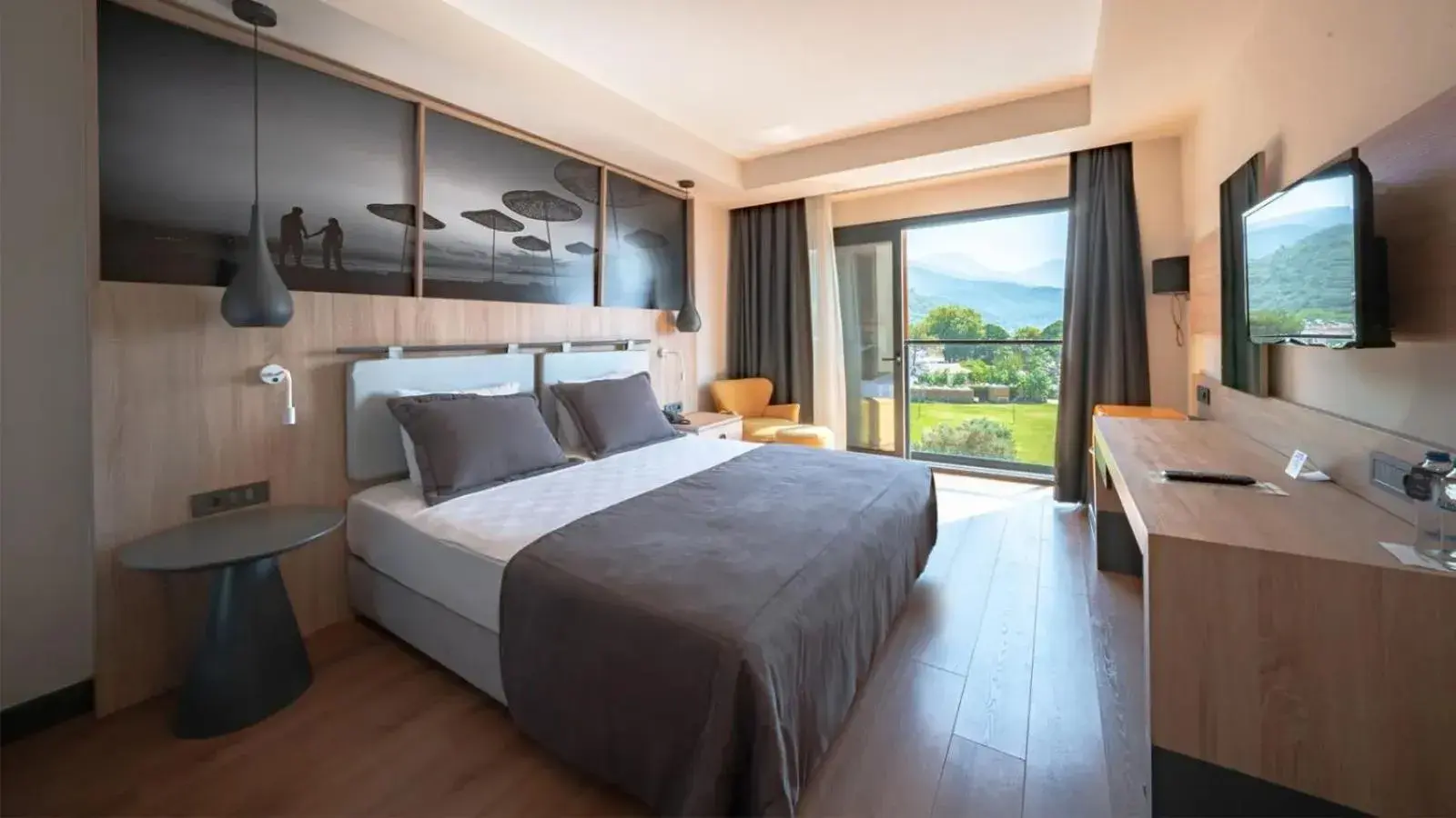 Deluxe Room with French Balcony and Sea View - single occupancy in MAIA Luxury Beach Hotel & Spa Deluxe Room with French Balcony and Sea View - single occupancy in MAIA Luxury Beach Hotel & Spa