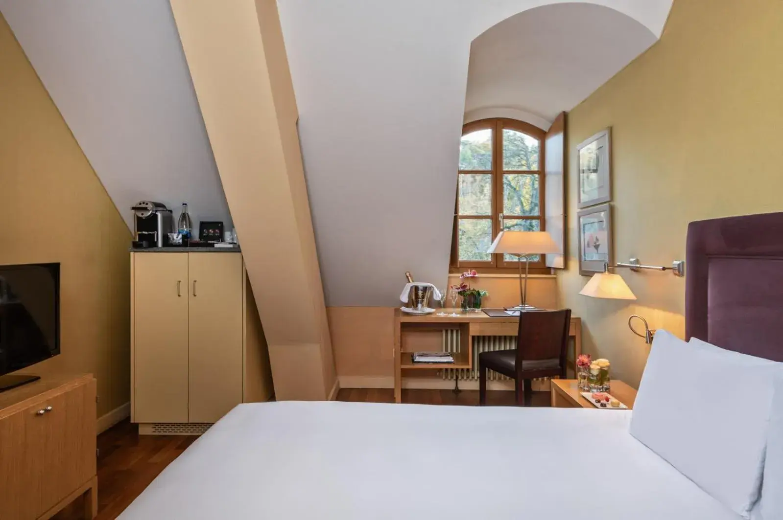 Queen Room with Garden View in Hôtel Résidence Parc des Eaux Vives Queen Room with Garden View in Hôtel Résidence Parc des Eaux Vives