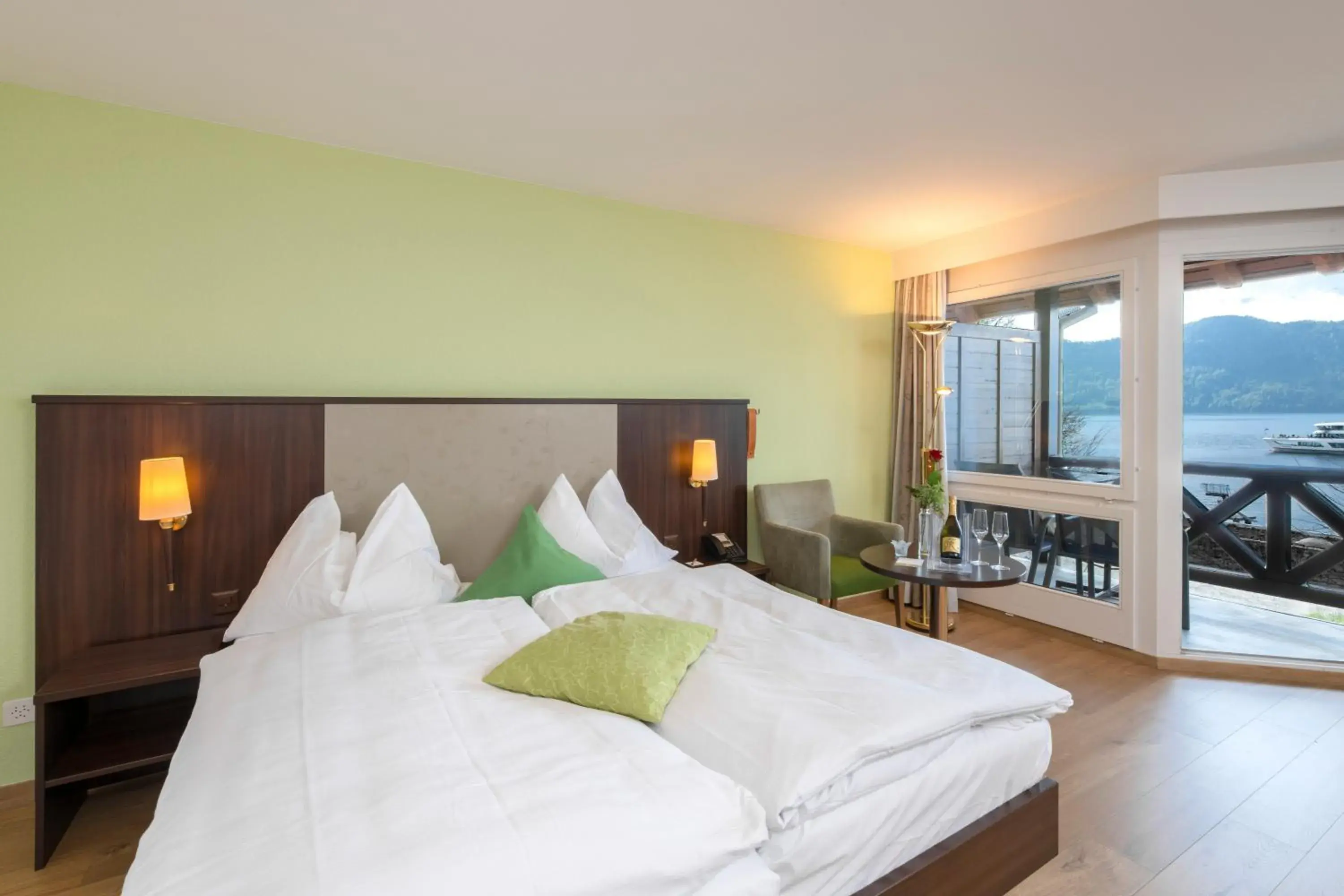 Superior Double Room with Balcony and Lake View - single occupancy in See & Wellnesshotel Gerbi Superior Double Room with Balcony and Lake View - single occupancy in See & Wellnesshotel Gerbi