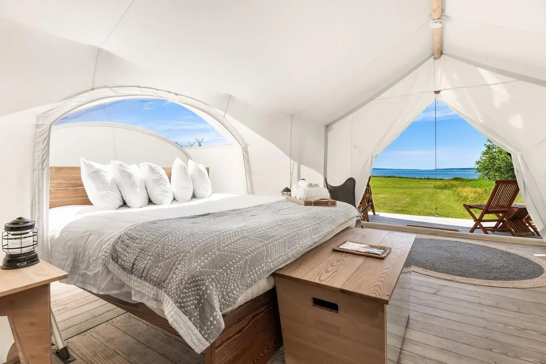 Stargazer Tent with Private Bathroom in Under Canvas Acadia Stargazer Tent with Private Bathroom in Under Canvas Acadia