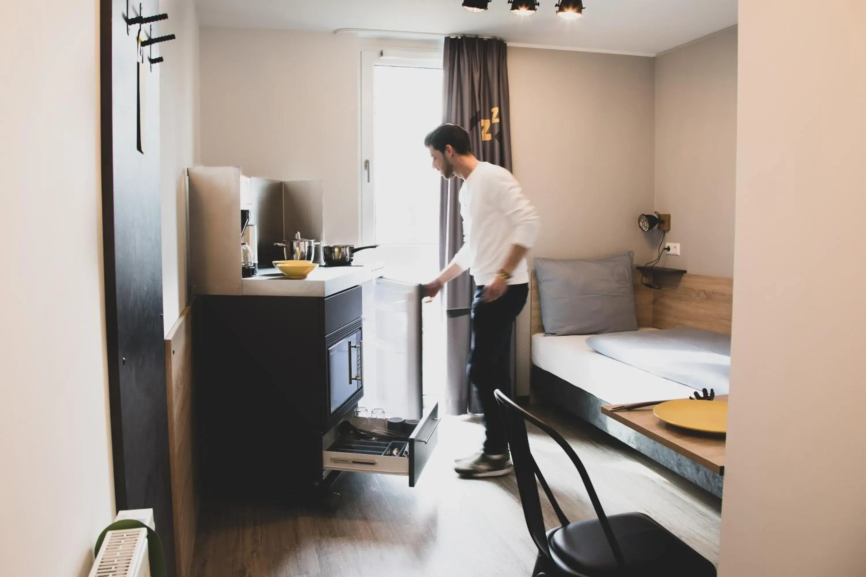 Single Room in Das Schlafwerk Stuttgart-Nord VOLLDIGITALES HOTEL-SELF-CHECK IN - keine Rezeption-LowBudget-cashless Single Room in Das Schlafwerk Stuttgart-Nord VOLLDIGITALES HOTEL-SELF-CHECK IN - keine Rezeption-LowBudget-cashless