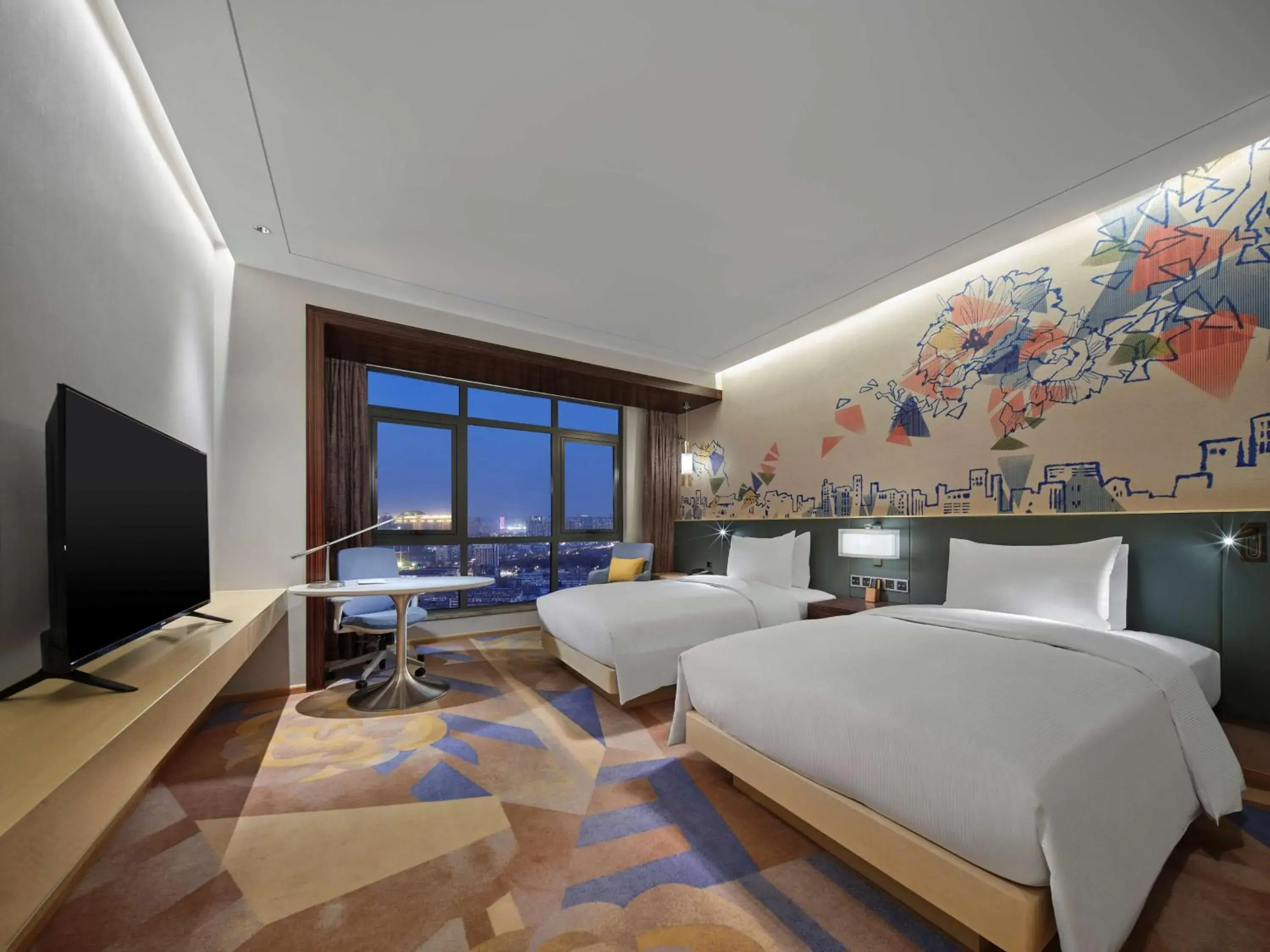 Twin Room - High Floor in Hilton Garden Inn Heze Twin Room - High Floor in Hilton Garden Inn Heze